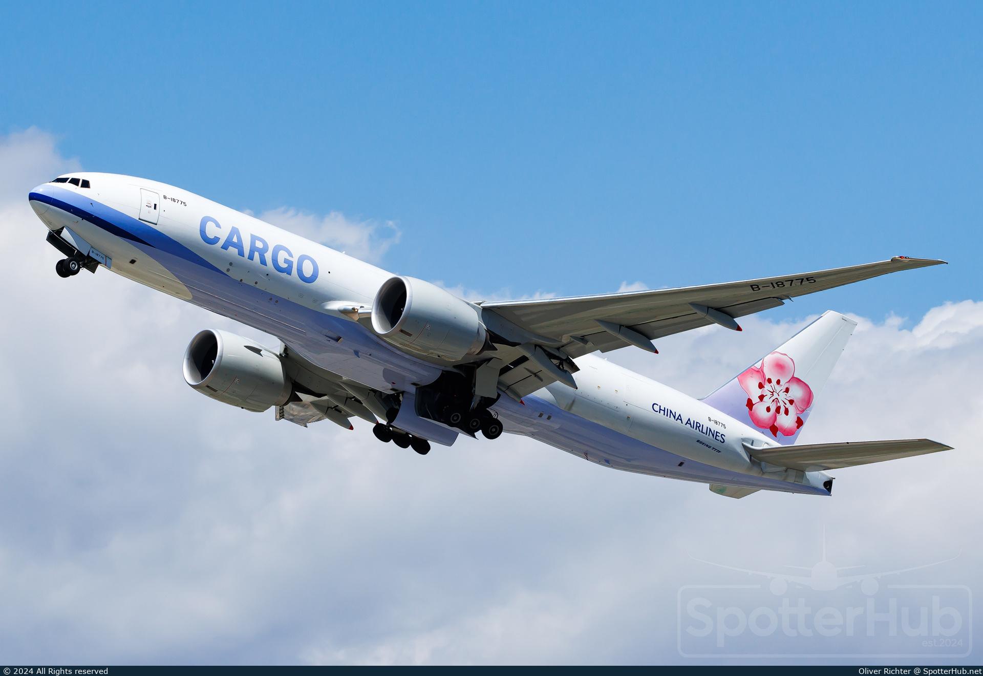 Photo of B-18775 - Boeing 777-F operated by China Airlines Cargo