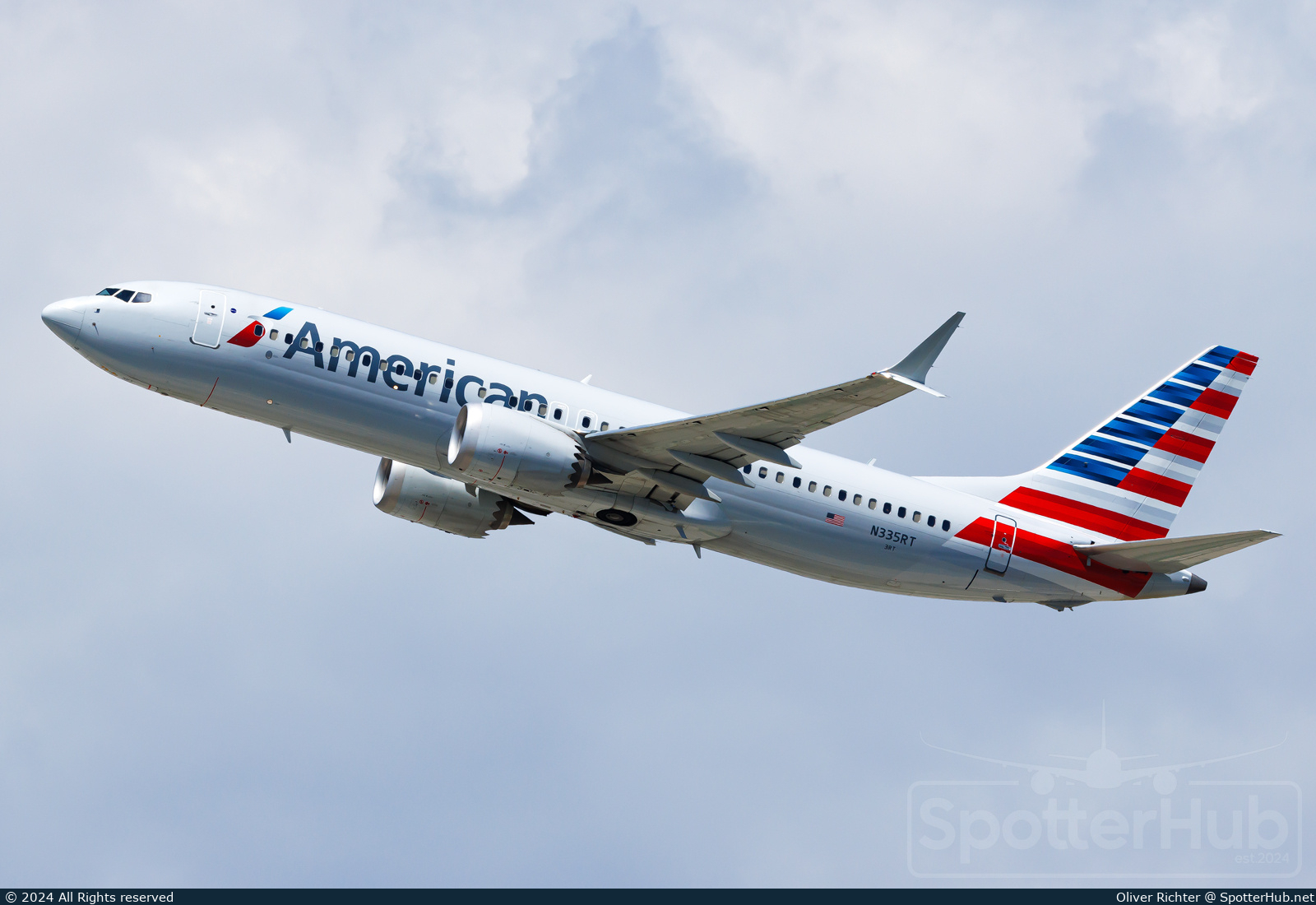 Photo of N335RT - Boeing 737 MAX 8 operated by American Airlines