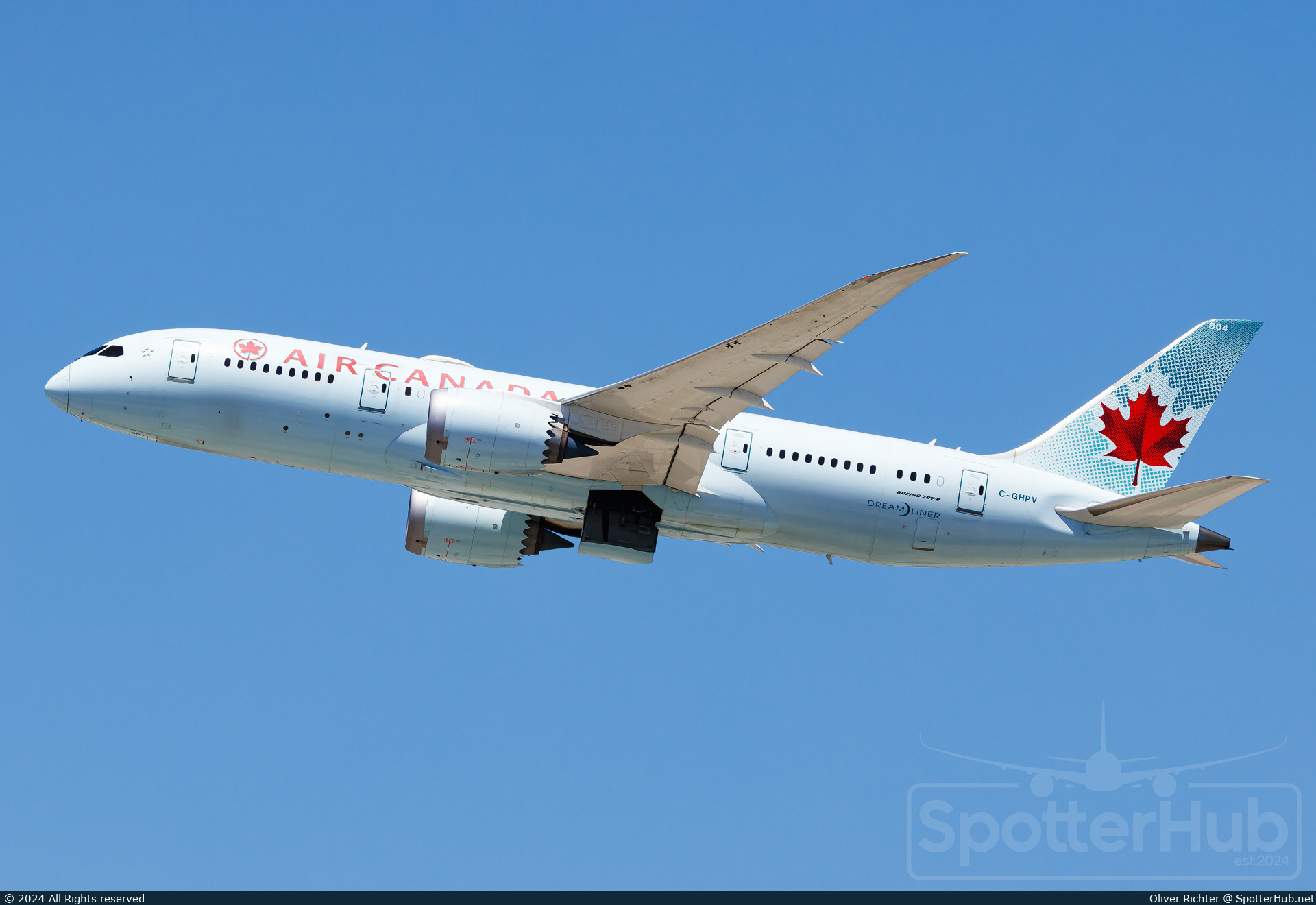 Photo of C-GHPV - Boeing 787-8 Dreamliner operated by Air Canada