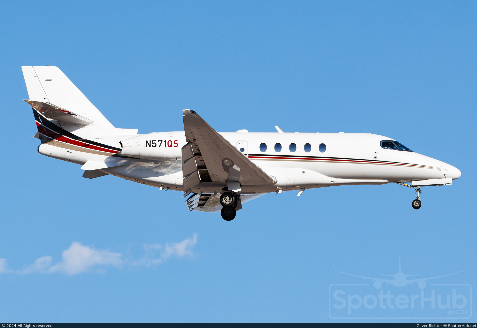 Photo of N571QS - Cessna 680A Citation Latitude operated by NetJets