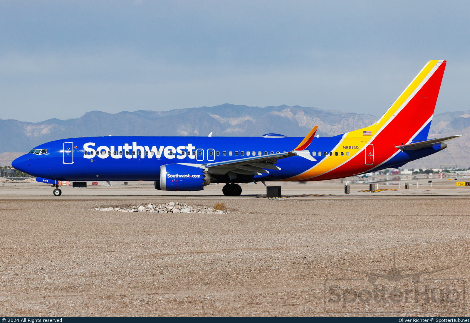 Photo of N8914Q - Boeing 737 MAX 8 operated by Southwest Airlines