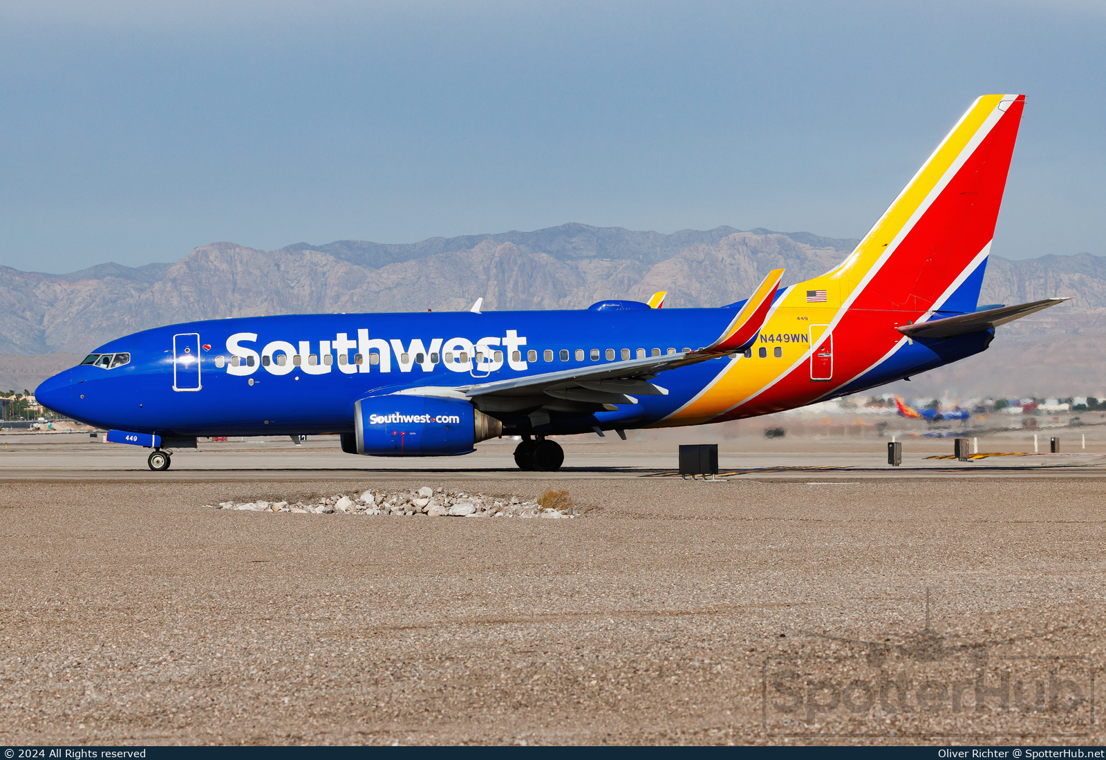 Photo of N449WN - Boeing 737-7H4 operated by Southwest Airlines