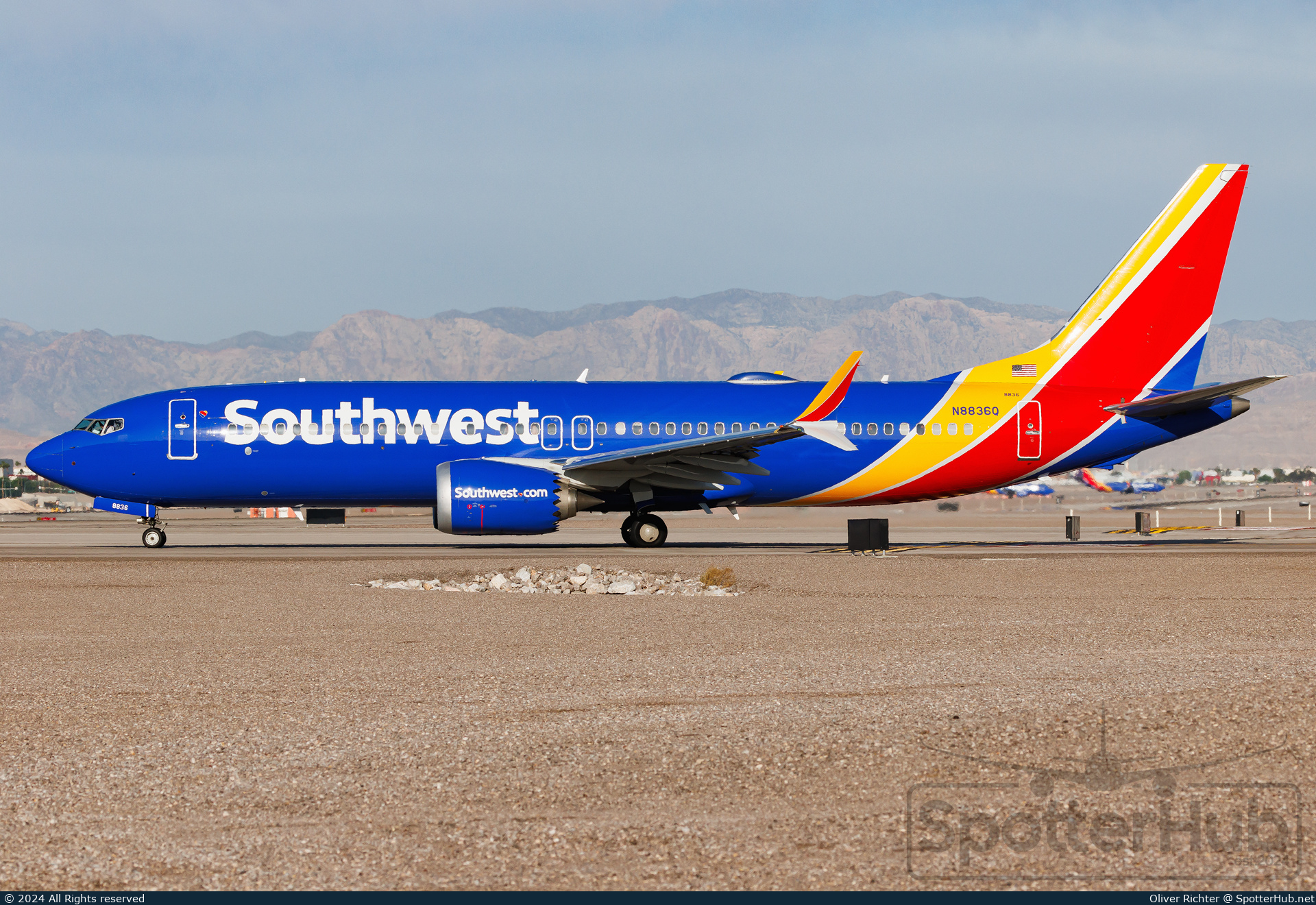 Photo of N8836Q - Boeing 737 MAX 8 operated by Southwest Airlines