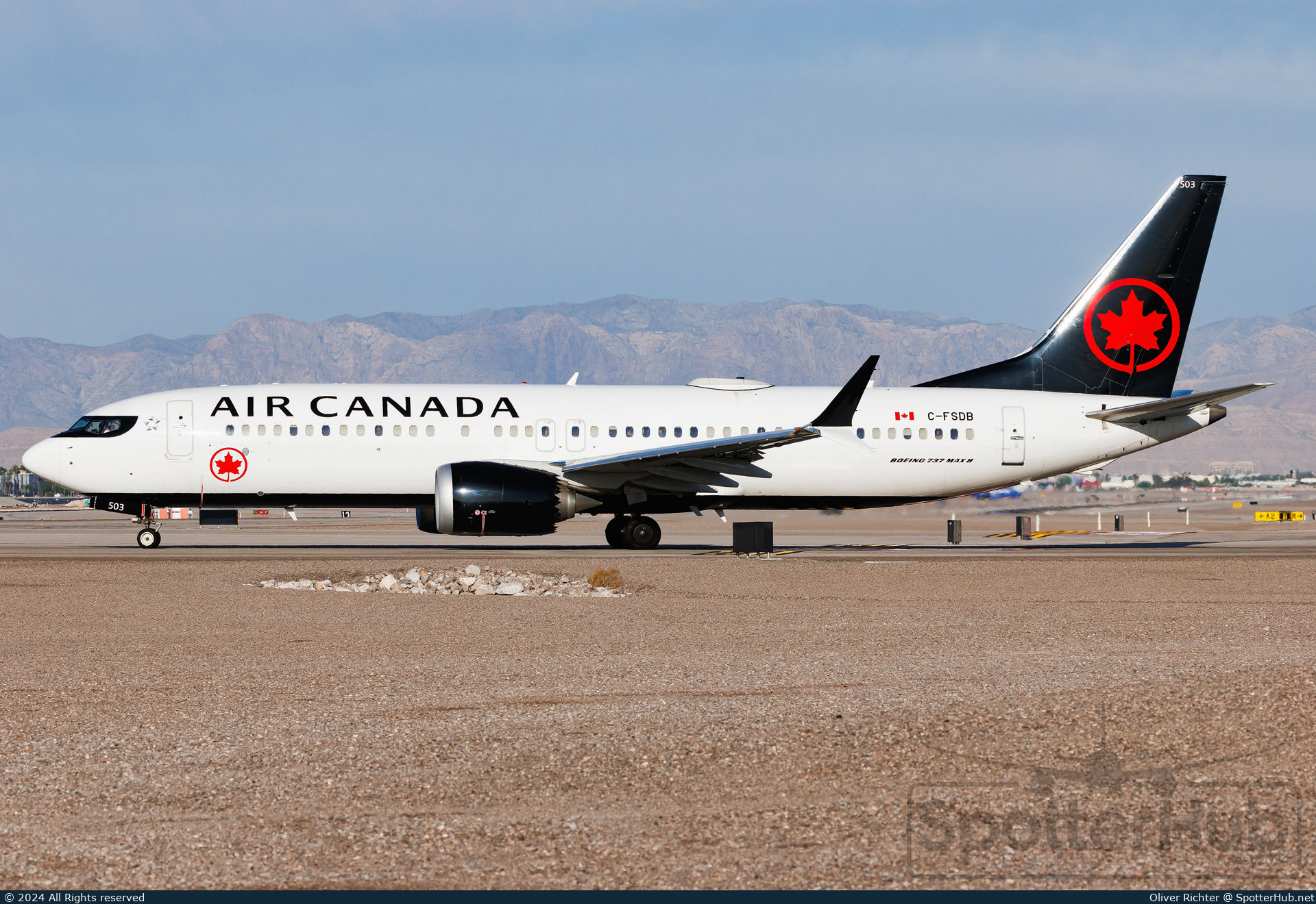 Photo of C-FSDB - Boeing 737 MAX 8 operated by Air Canada