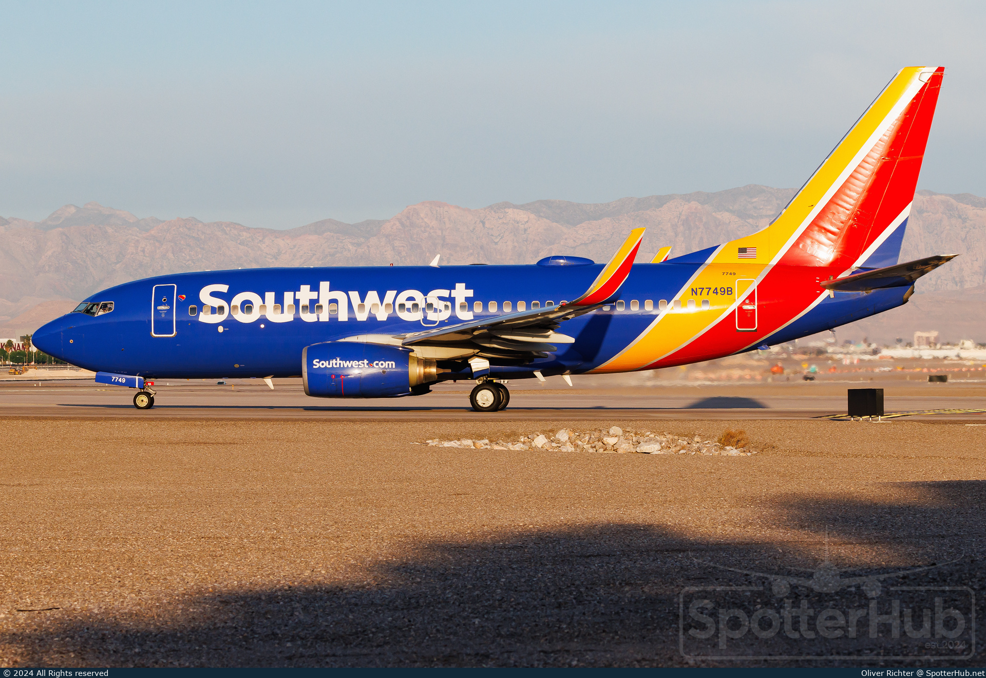 Photo of N7749B - Boeing 737-7BD operated by Southwest Airlines
