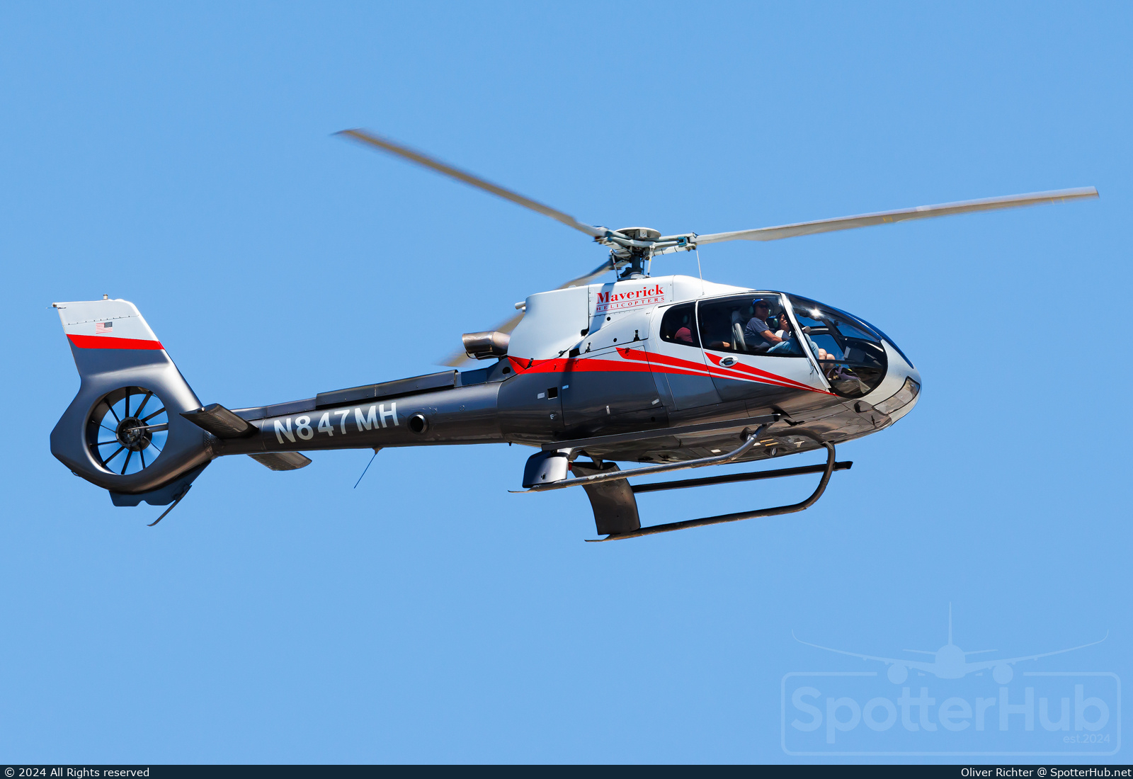 Photo of N847MH - Eurocopter EC130 B4 operated by Maverick Helicopters