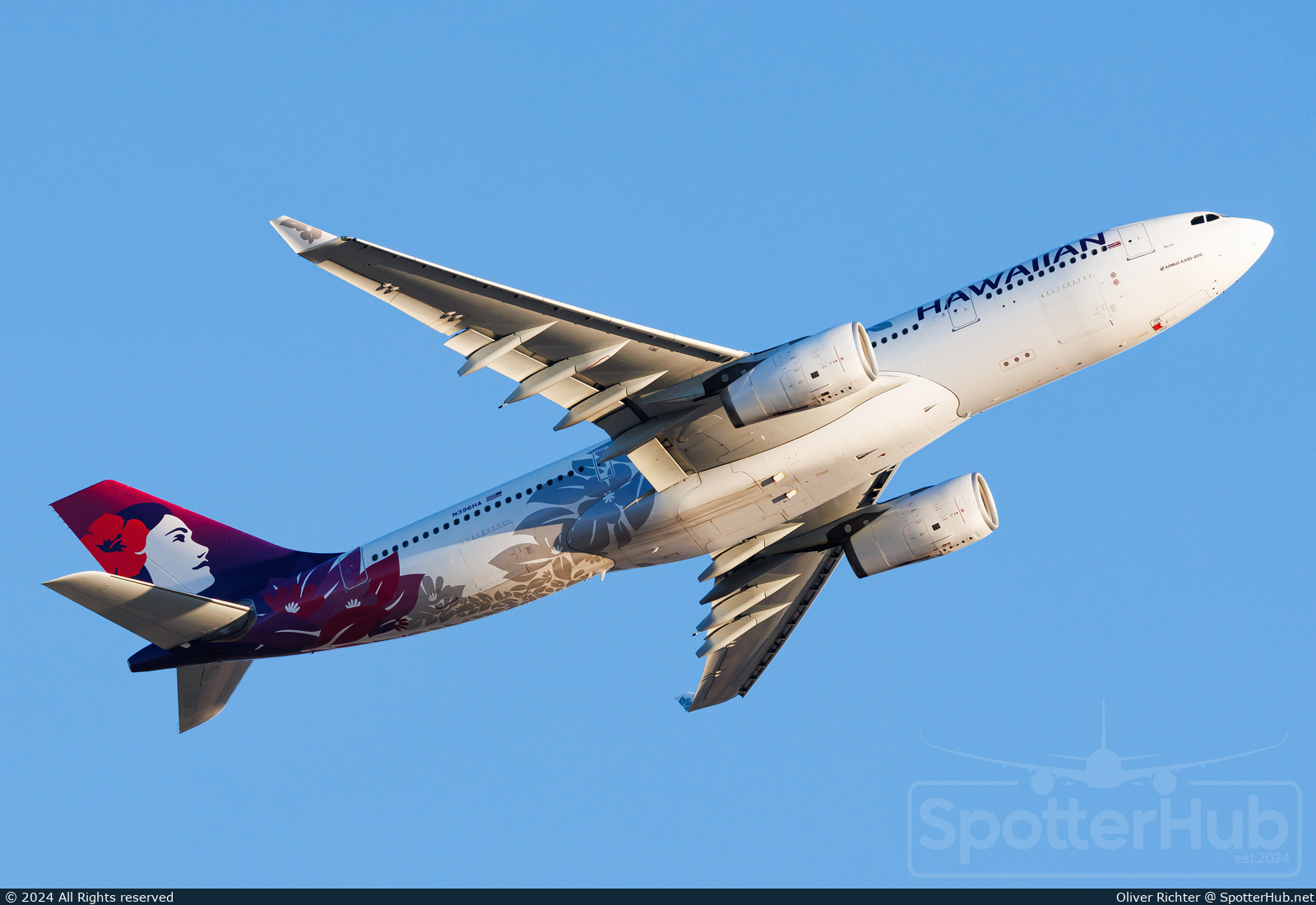 Photo of N396HA - Airbus A330-243 operated by Hawaiian Airlines