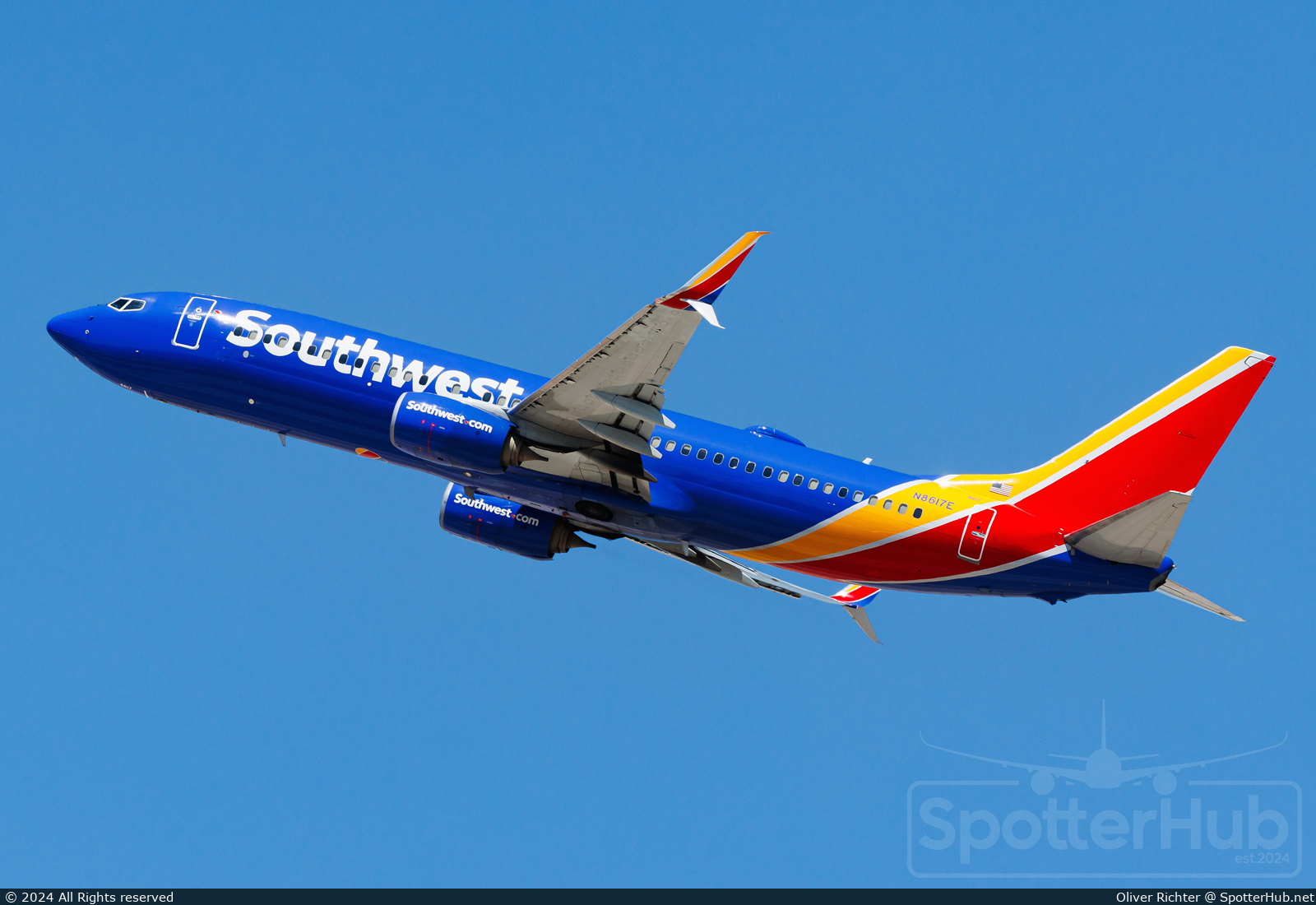 Photo of N8617E - Boeing 737-8H4 operated by Southwest Airlines