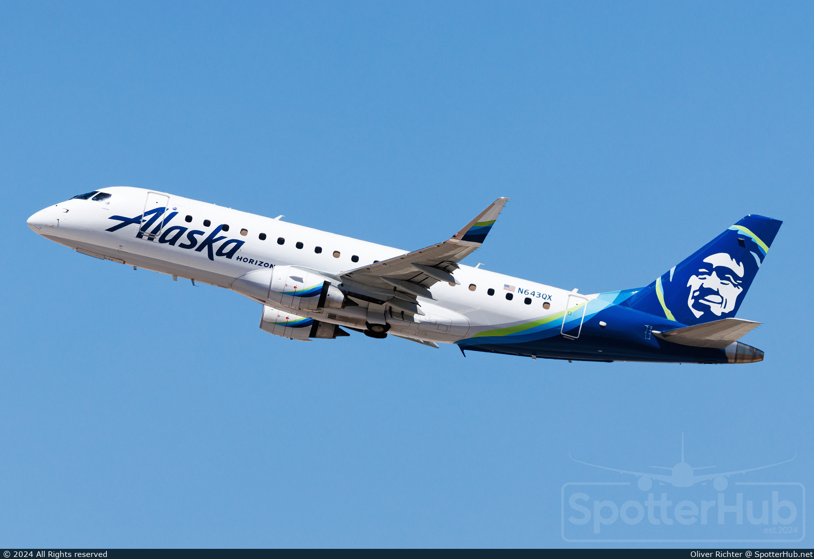 Photo of N643QX - Embraer ERJ-175LR operated by Alaska Airlines (opb Horizon Air)