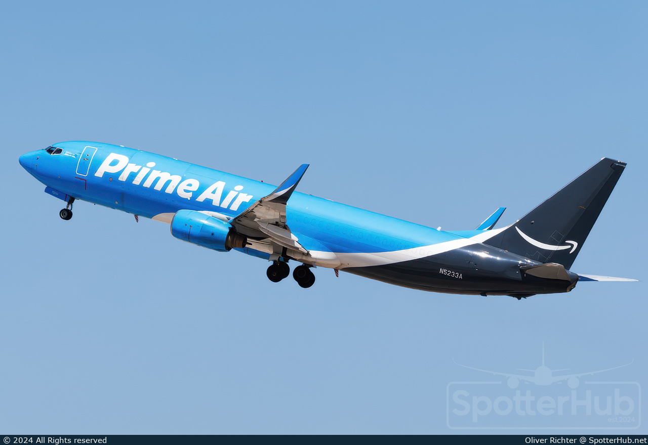 Photo of N5233A - Boeing 737-84P(BCF) operated by Amazon Prime Air (opb Atlas Air)