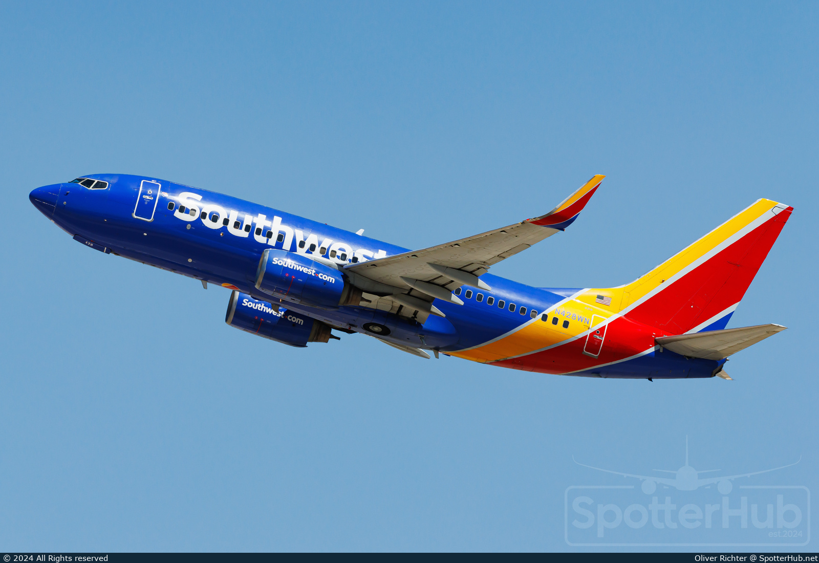 Photo of N428WN - Boeing 737-7H4 operated by Southwest Airlines