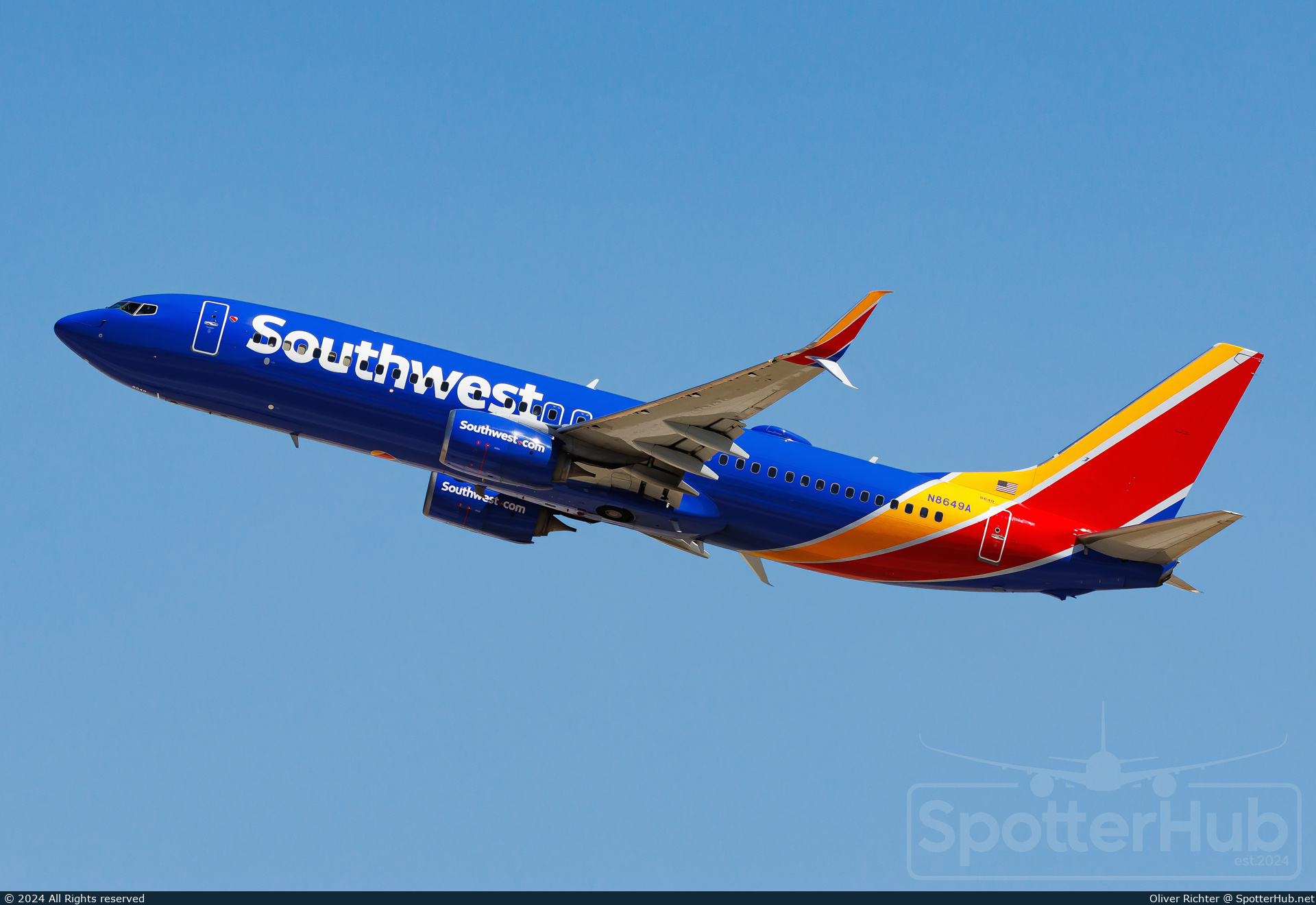 Photo of N8649A - Boeing 737-8H4 operated by Southwest Airlines