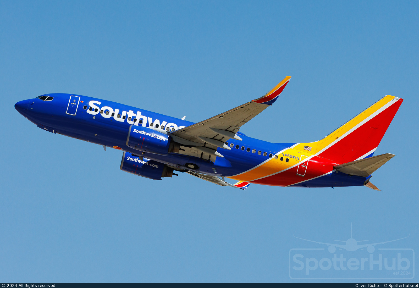 Photo of N469WN - Boeing 737-7H4 operated by Southwest Airlines