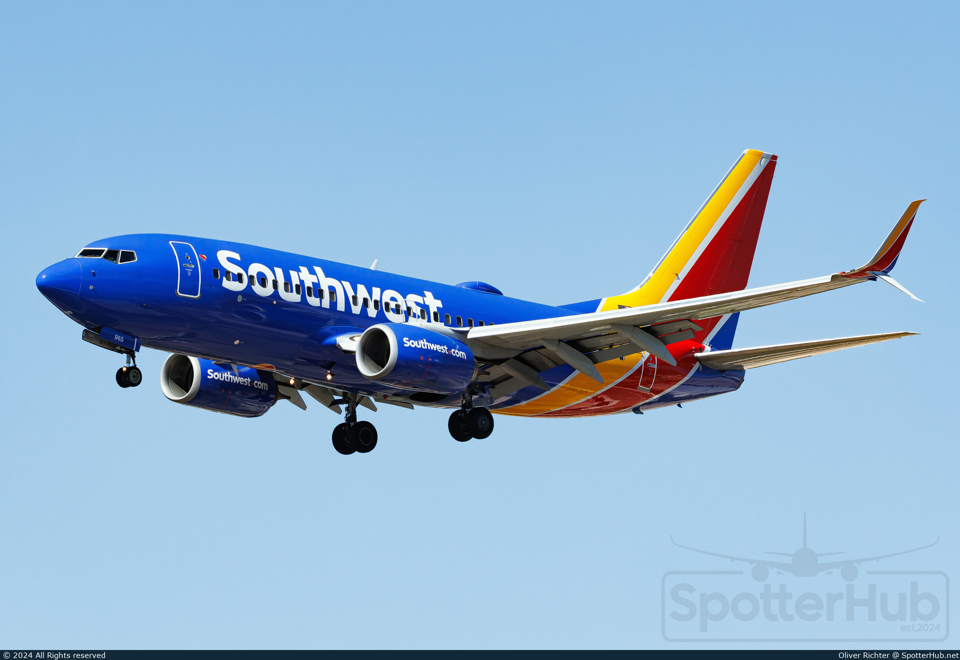 Photo of N965WN - Boeing 737-7H4 operated by Southwest Airlines