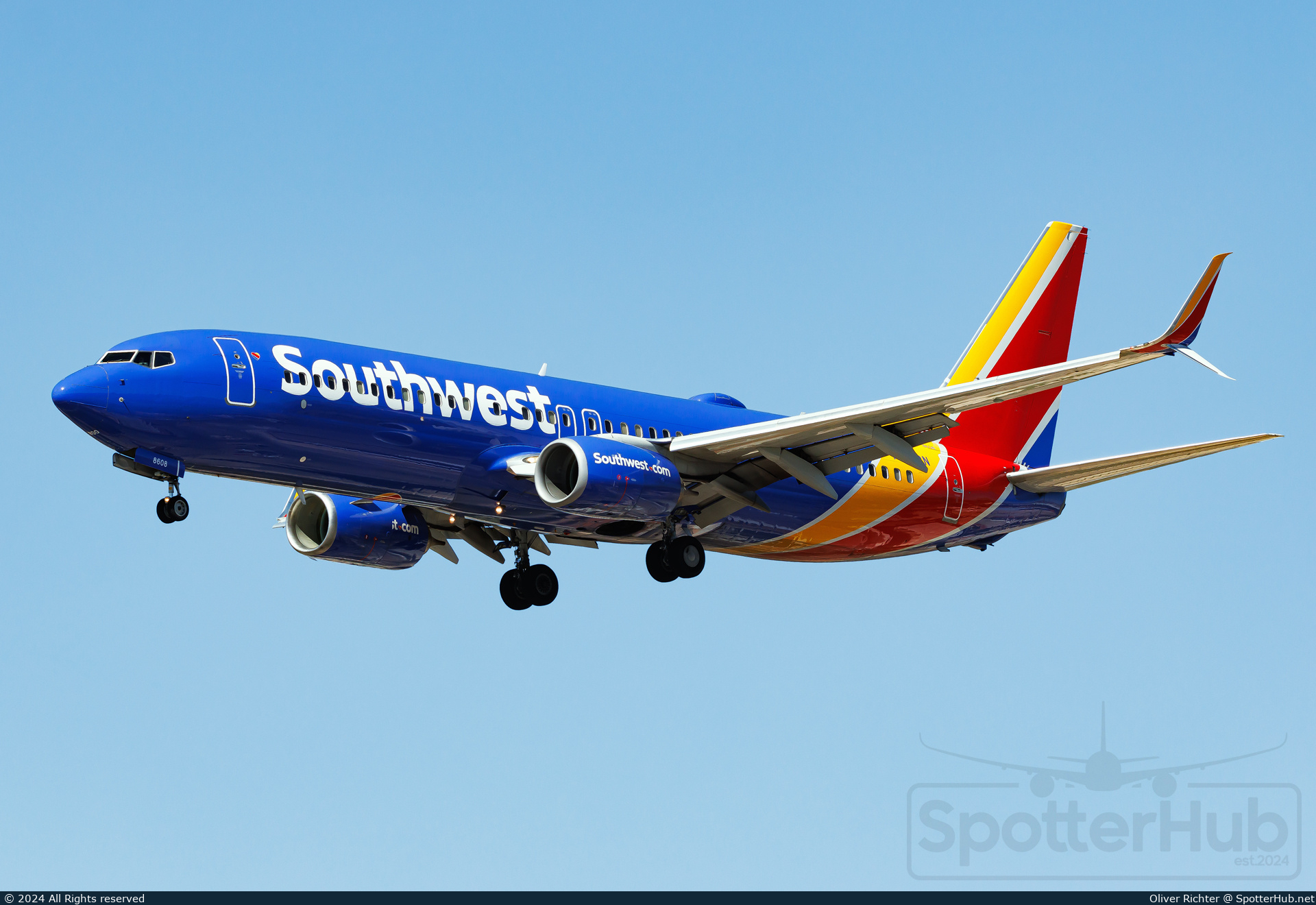 Photo of N8608N - Boeing 737-8H4 operated by Southwest Airlines