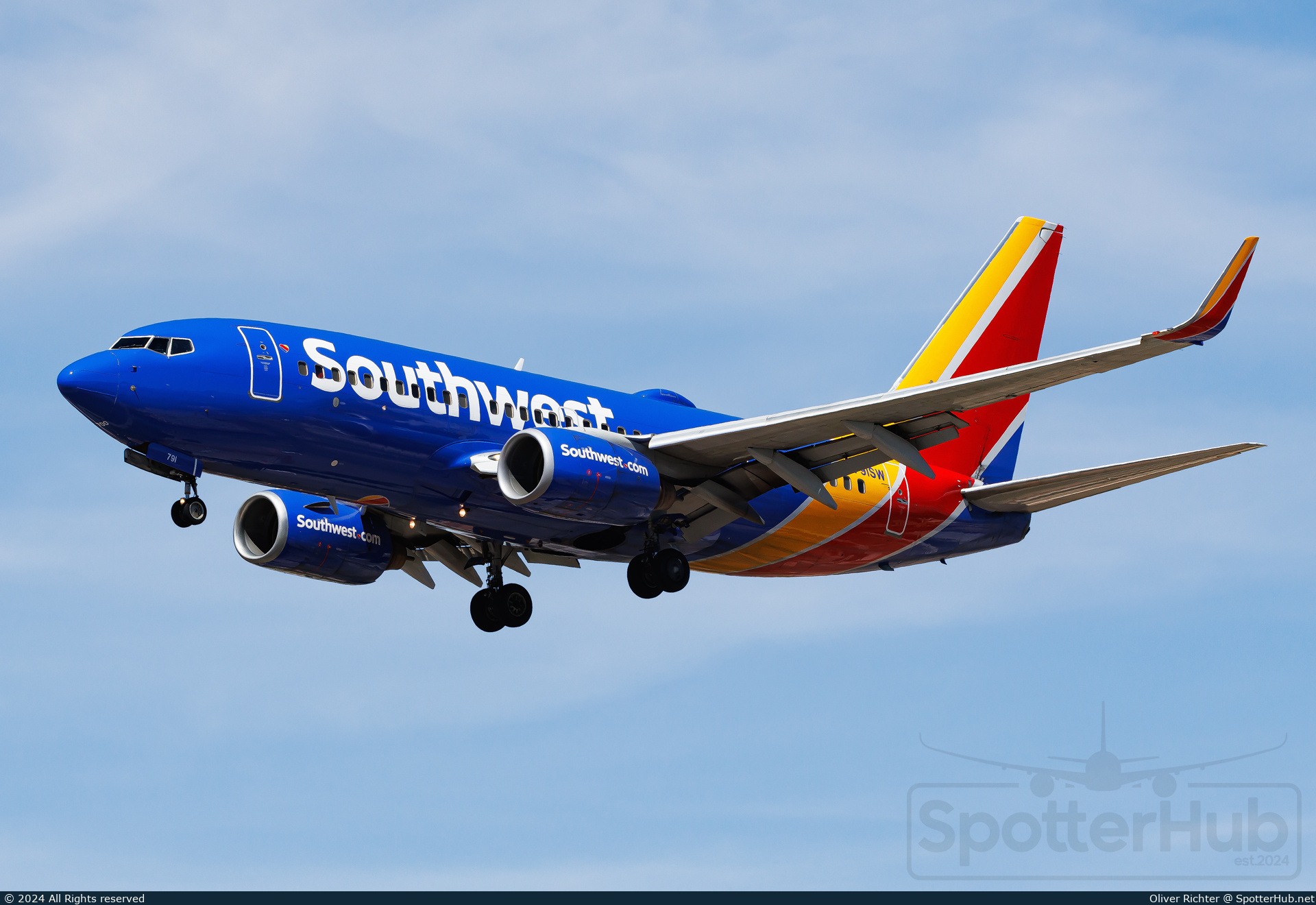 Photo of N791SW - Boeing 737-7H4 operated by Southwest Airlines