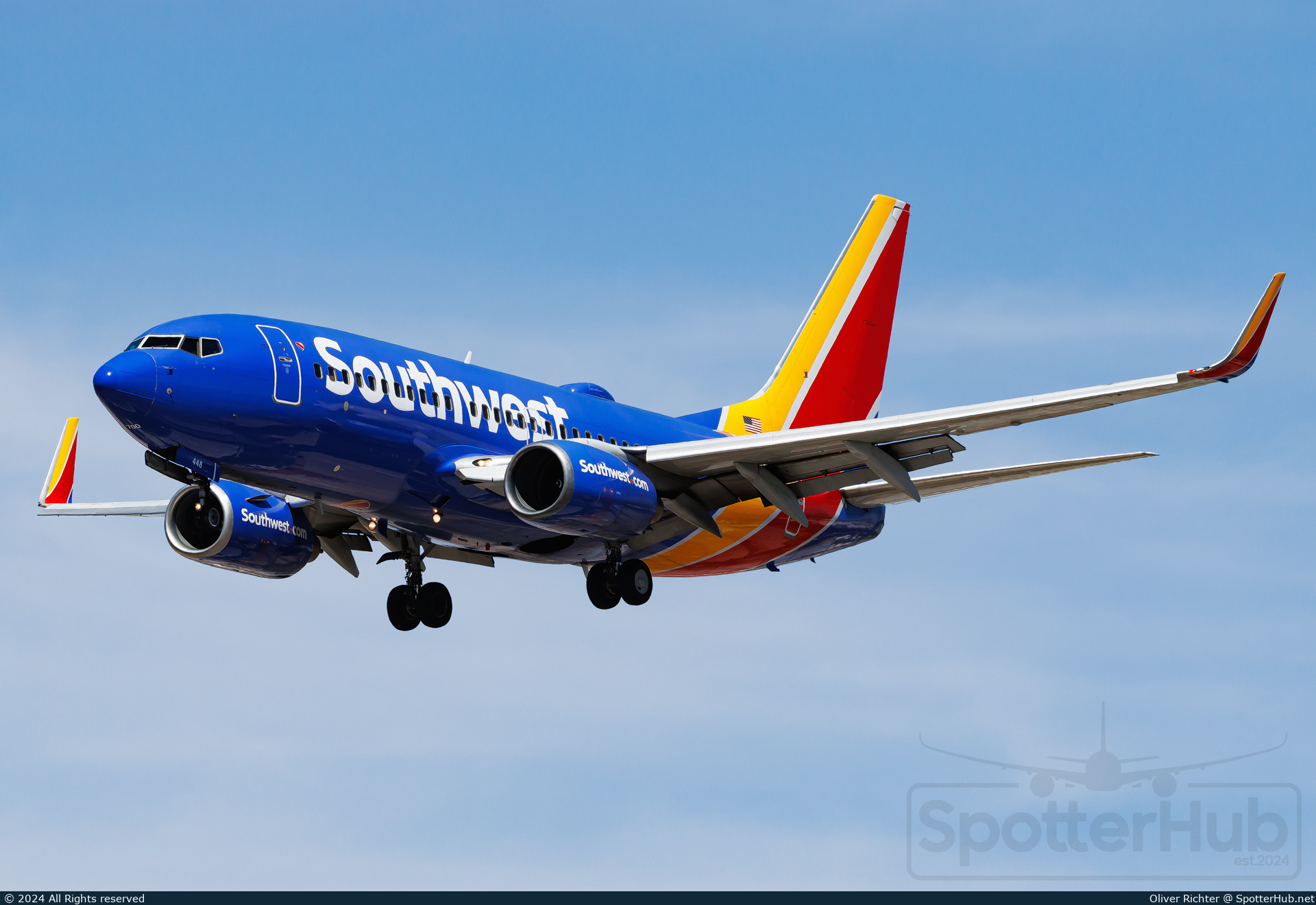 Photo of N448WN - Boeing 737-7H4 operated by Southwest Airlines