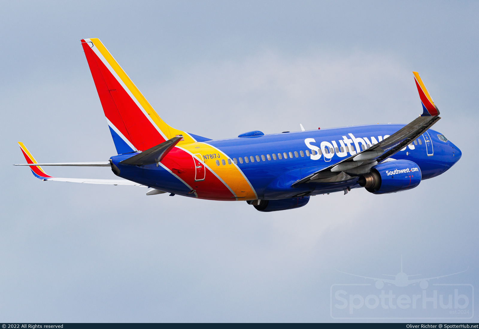 Photo of N7817J - Boeing 737-7L9 operated by Southwest Airlines