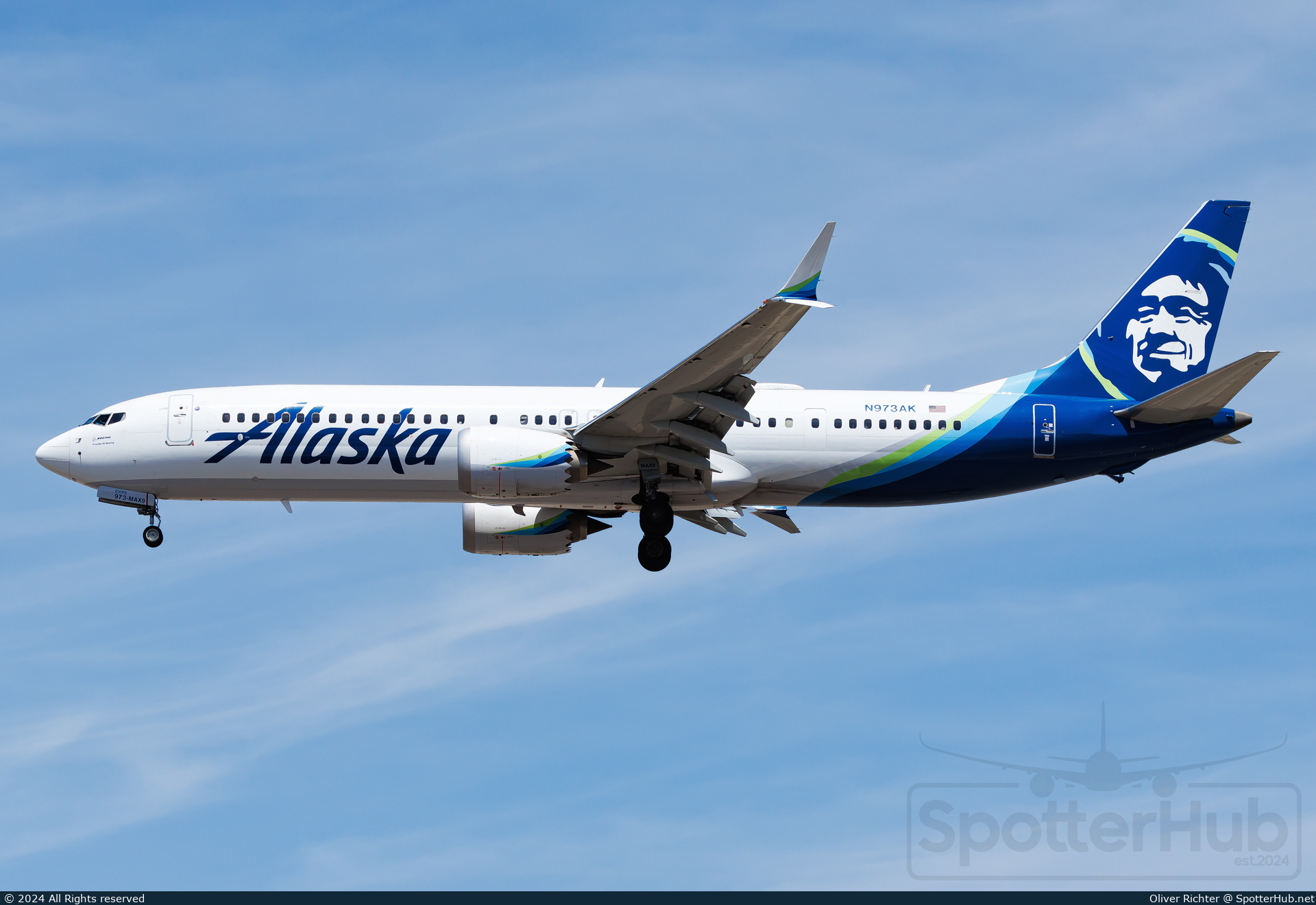 Photo of N973AK - Boeing 737 MAX 9 operated by Alaska Airlines