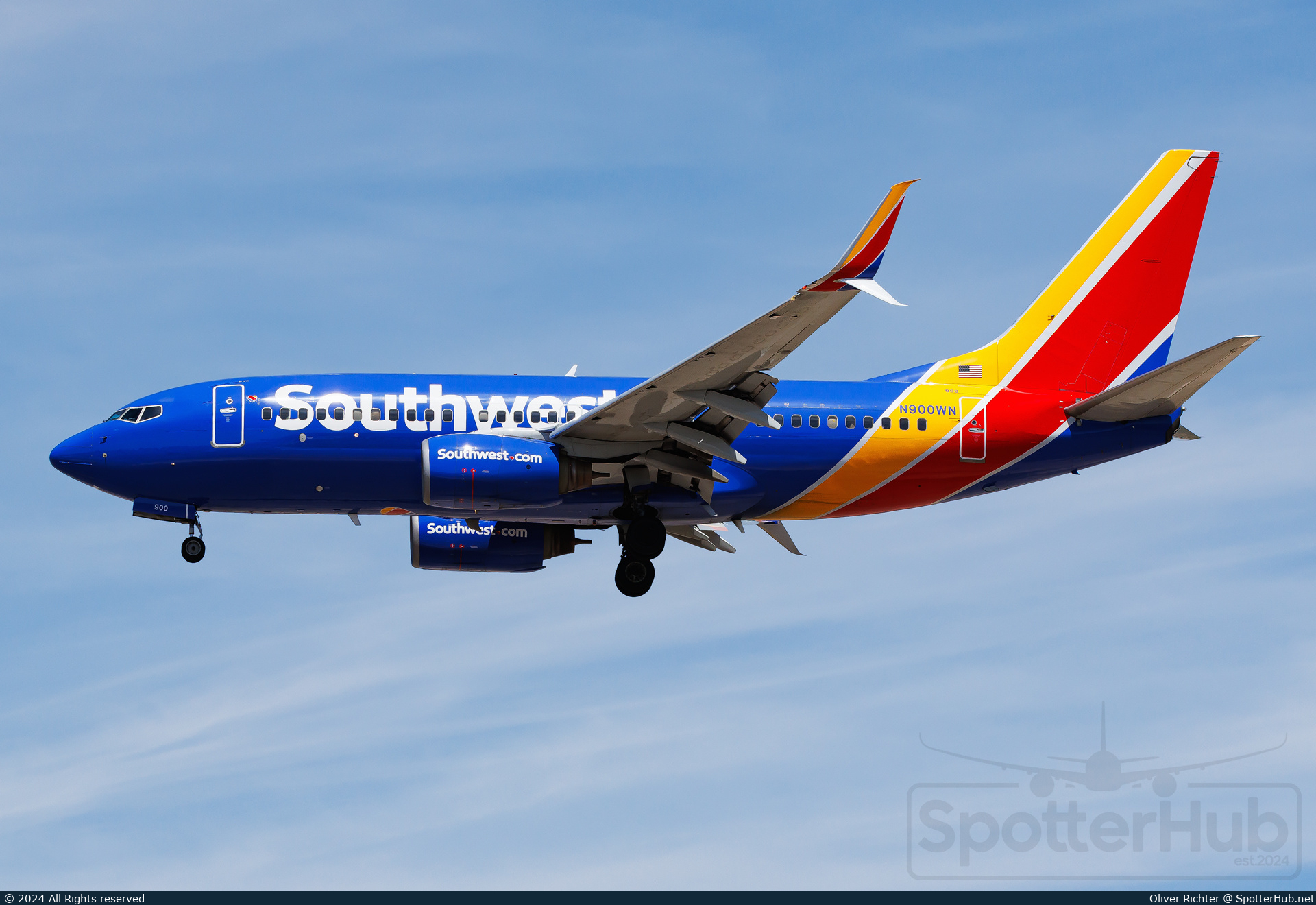 Photo of N900WN - Boeing 737-7H4 operated by Southwest Airlines