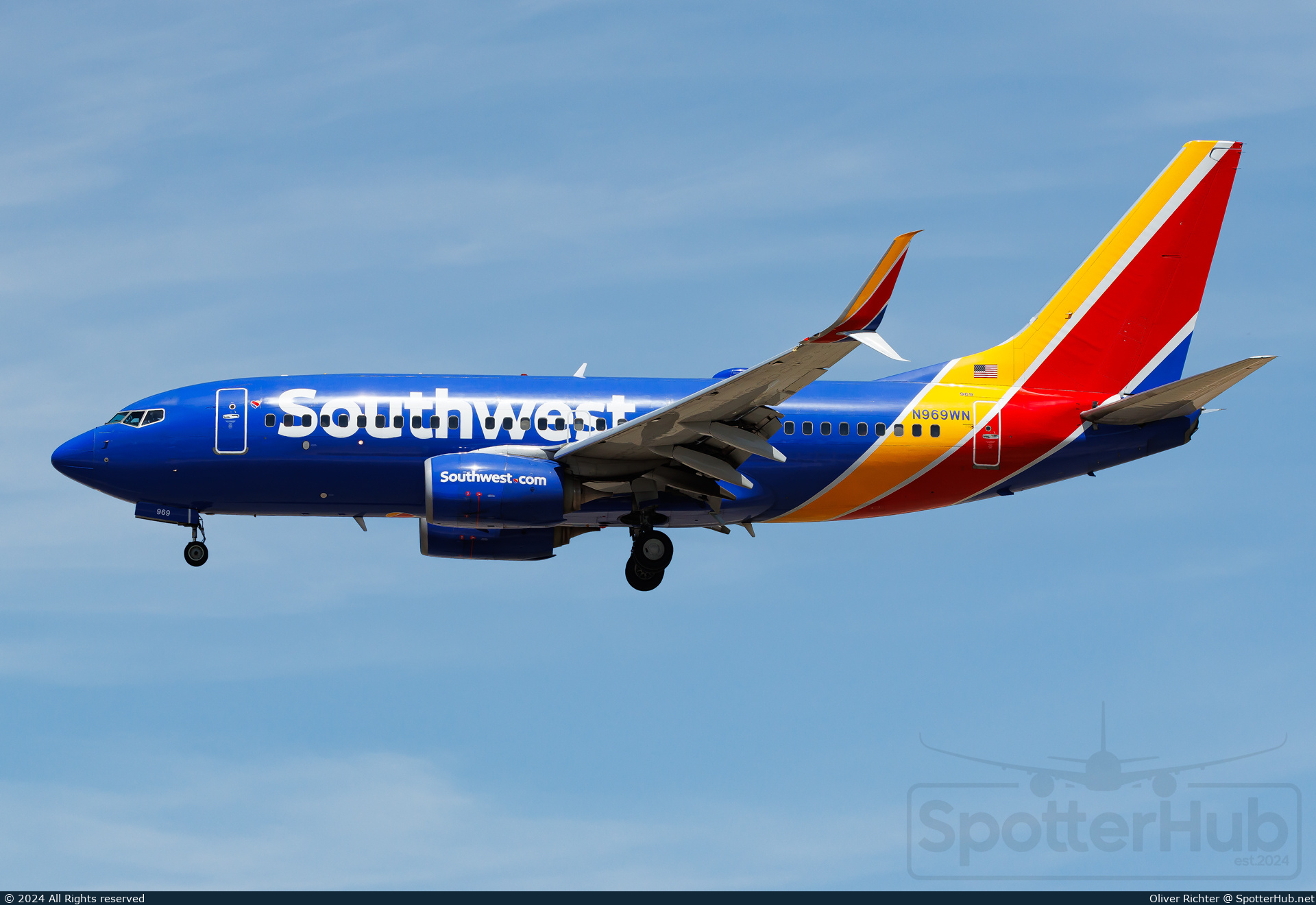Photo of N969WN - Boeing 737-7H4 operated by Southwest Airlines