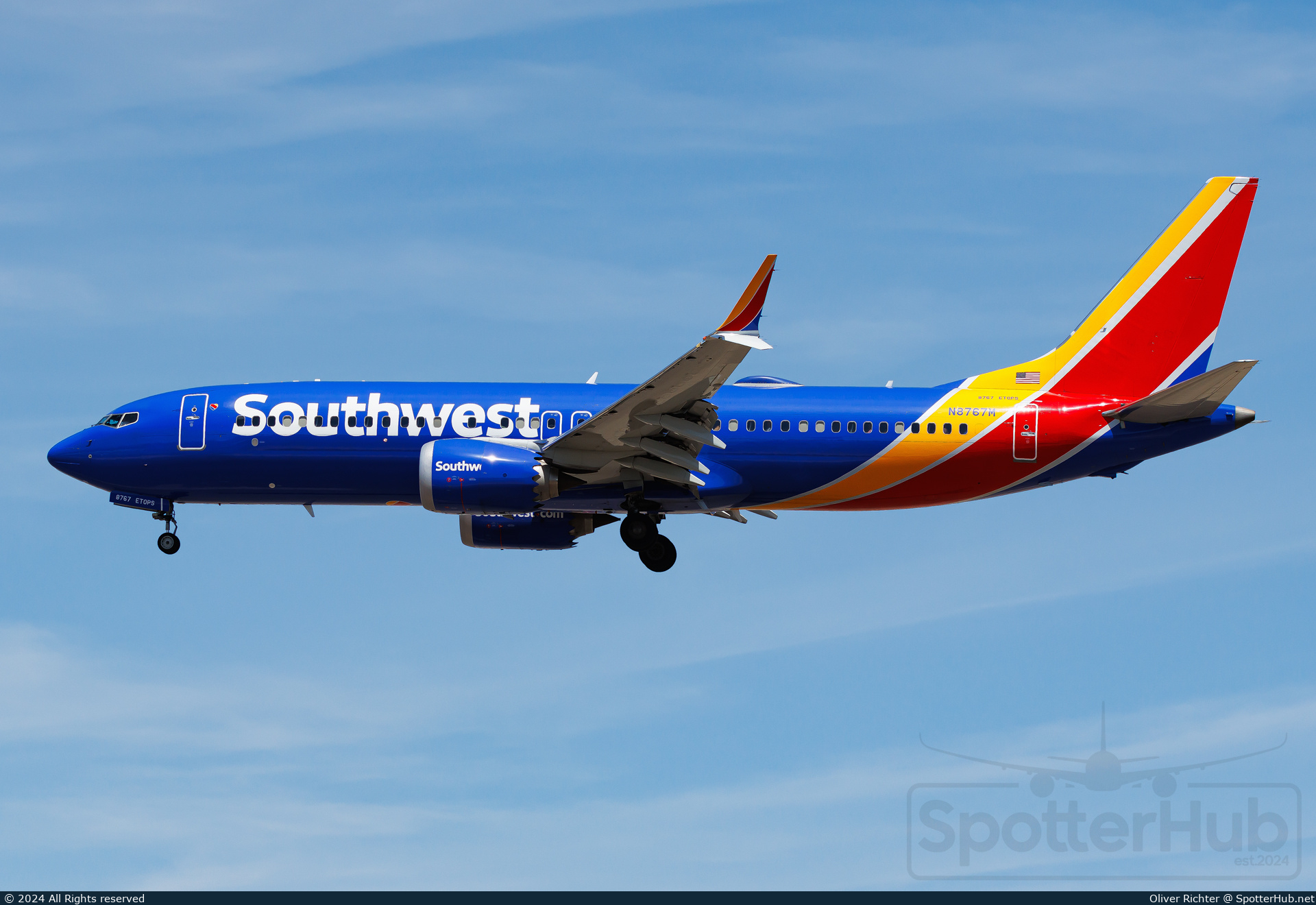 Photo of N8767M - Boeing 737 MAX 8 operated by Southwest Airlines