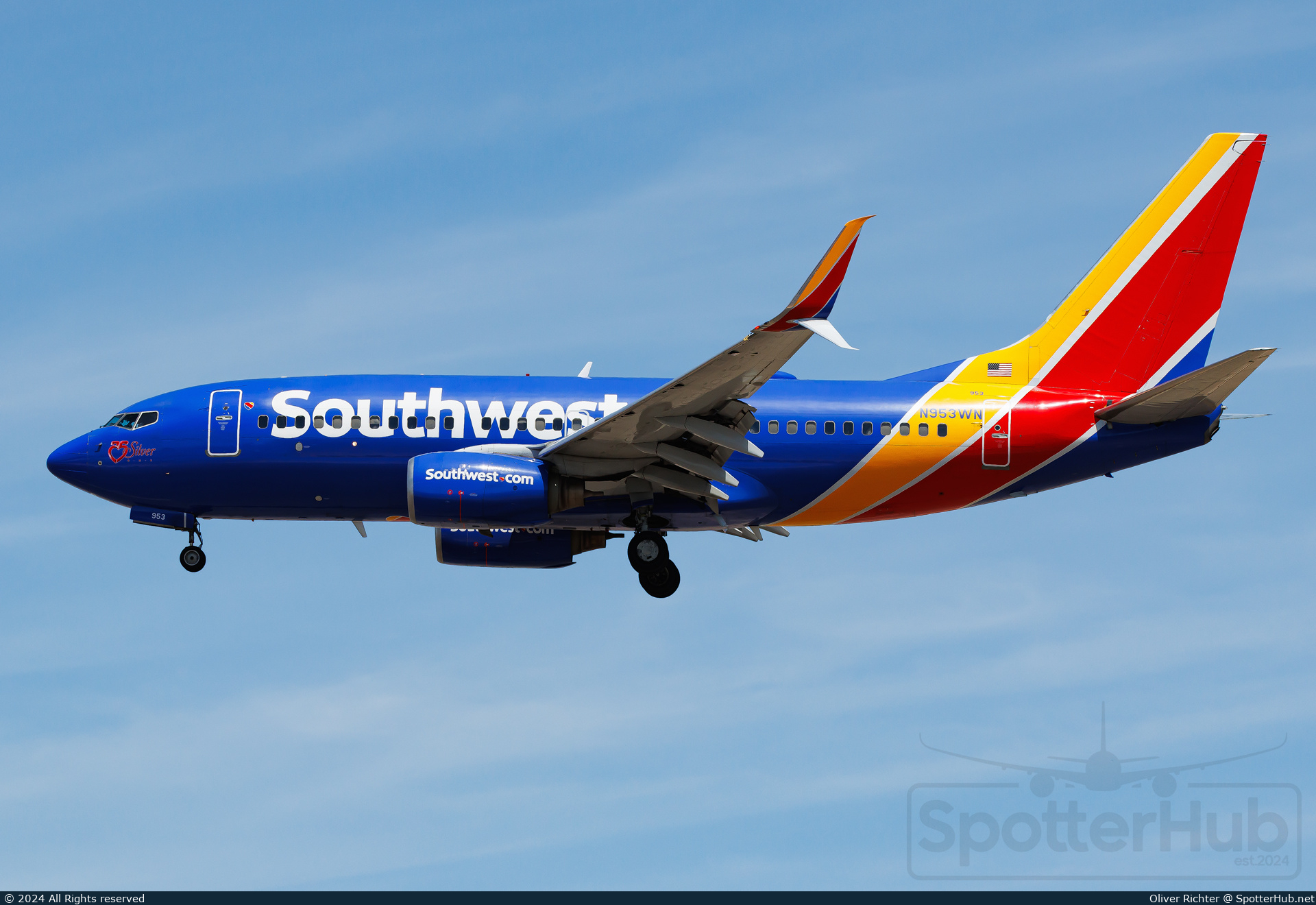 Photo of N953WN - Boeing 737-7H4 operated by Southwest Airlines