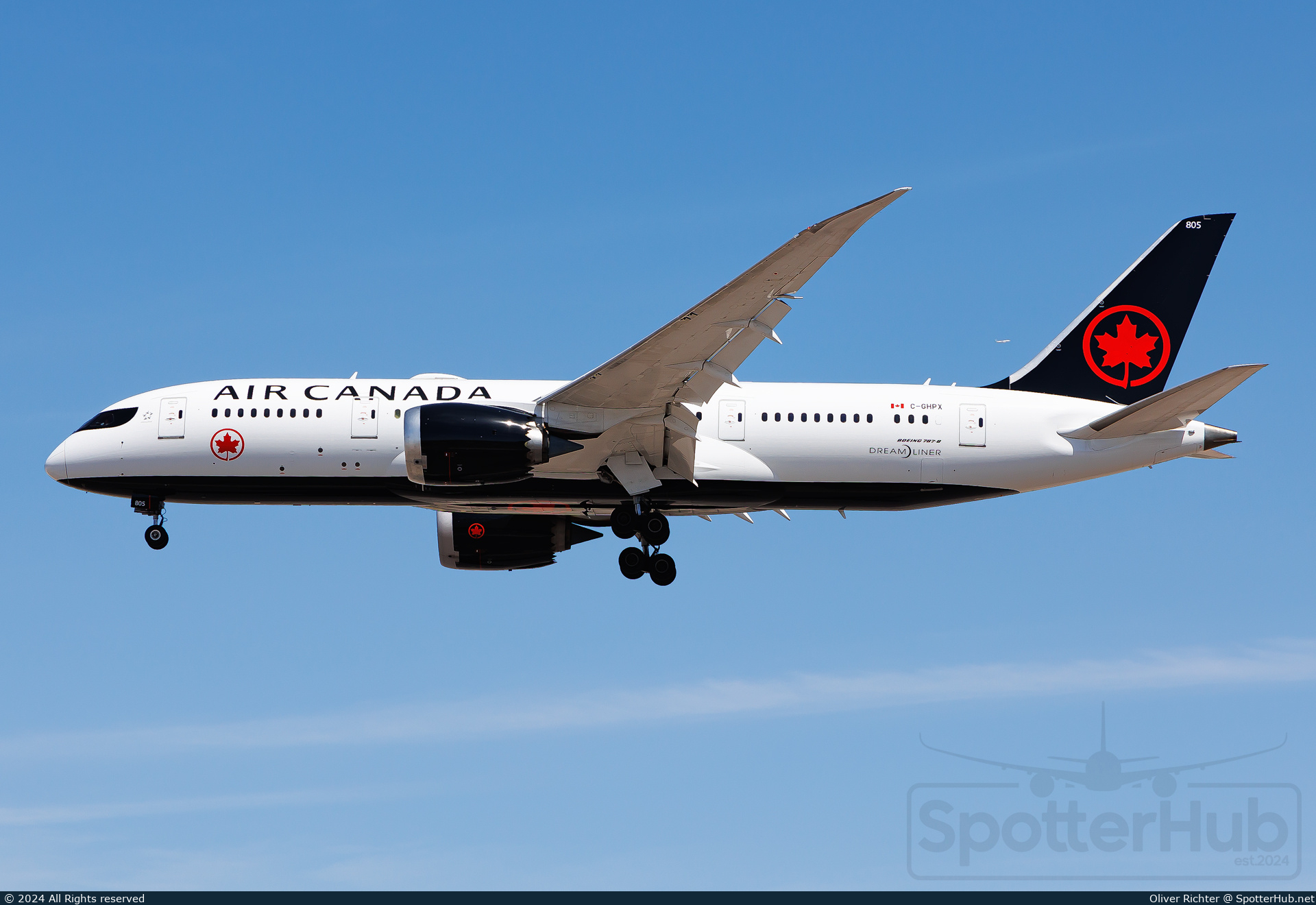 Photo of C-GHPX - Boeing 787-8 Dreamliner operated by Air Canada