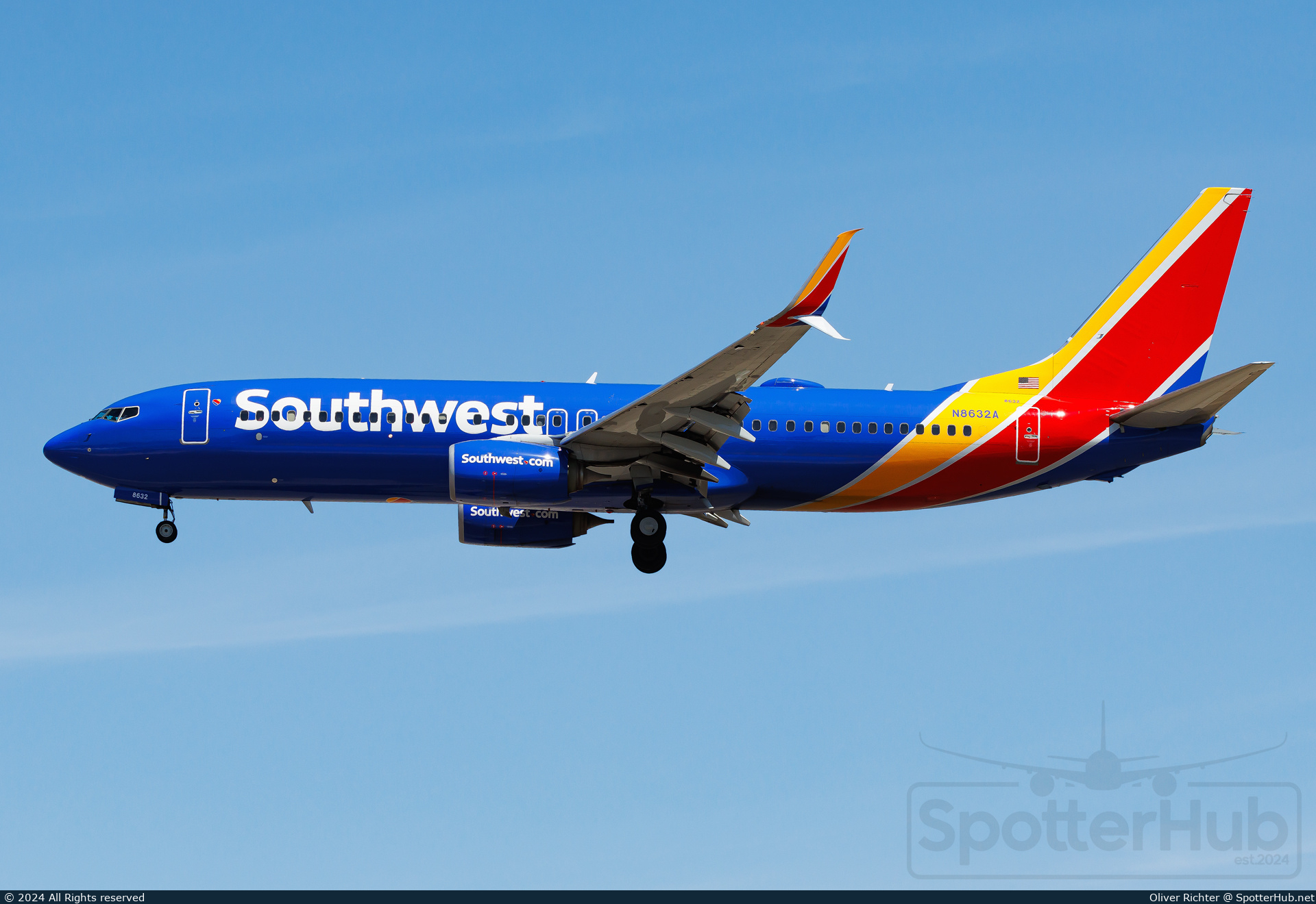 Photo of N8632A - Boeing 737-8H4 operated by Southwest Airlines