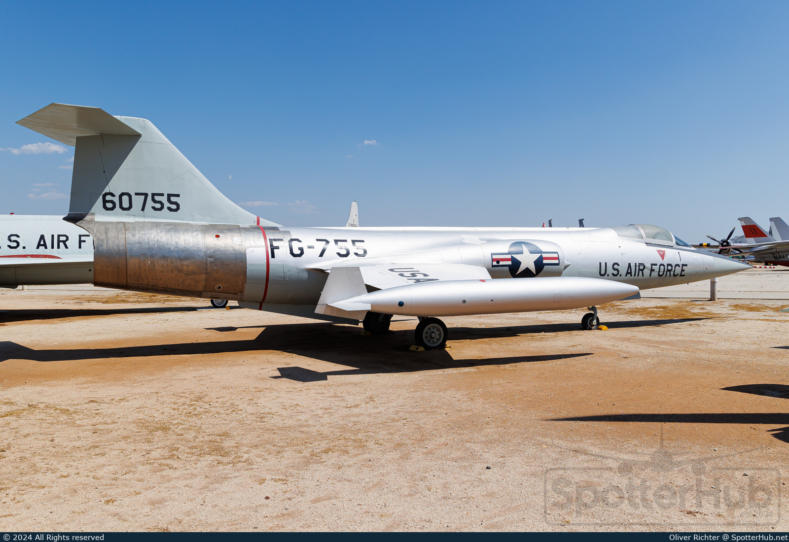Photo of 56-0755 - Lockheed F-104A Starfighter operated by US Air Force