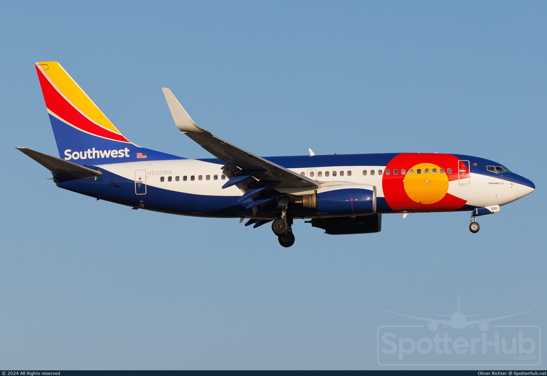 Photo of N230WN - Boeing 737-7H4 operated by Southwest Airlines