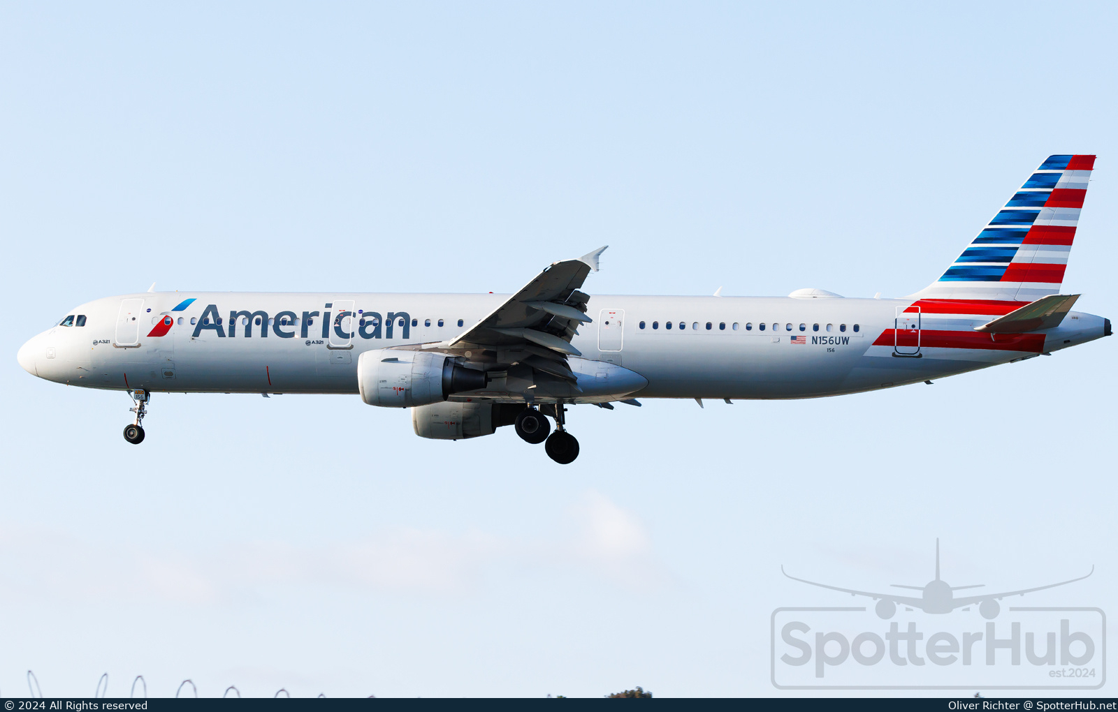 Photo of N156UW - Airbus A321-211 operated by American Airlines