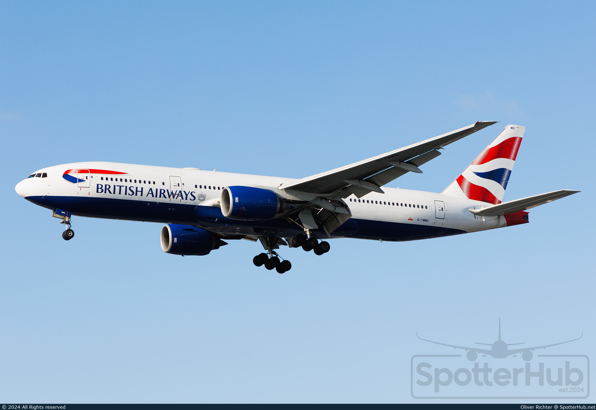 Photo of G-YMMO - Boeing 777-236(ER) operated by British Airways