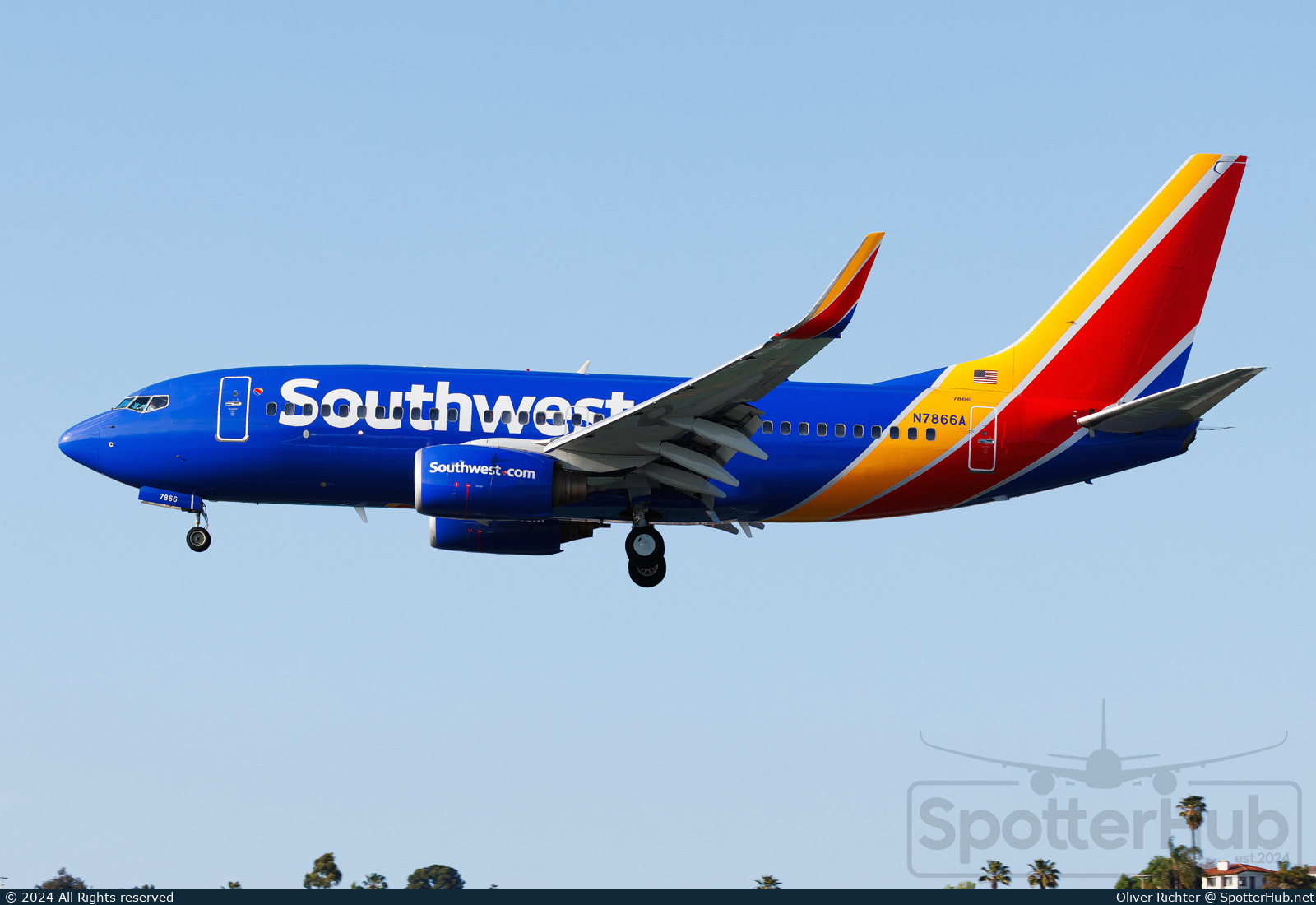 Photo of N7866A - Boeing 737-7Q8 operated by Southwest Airlines
