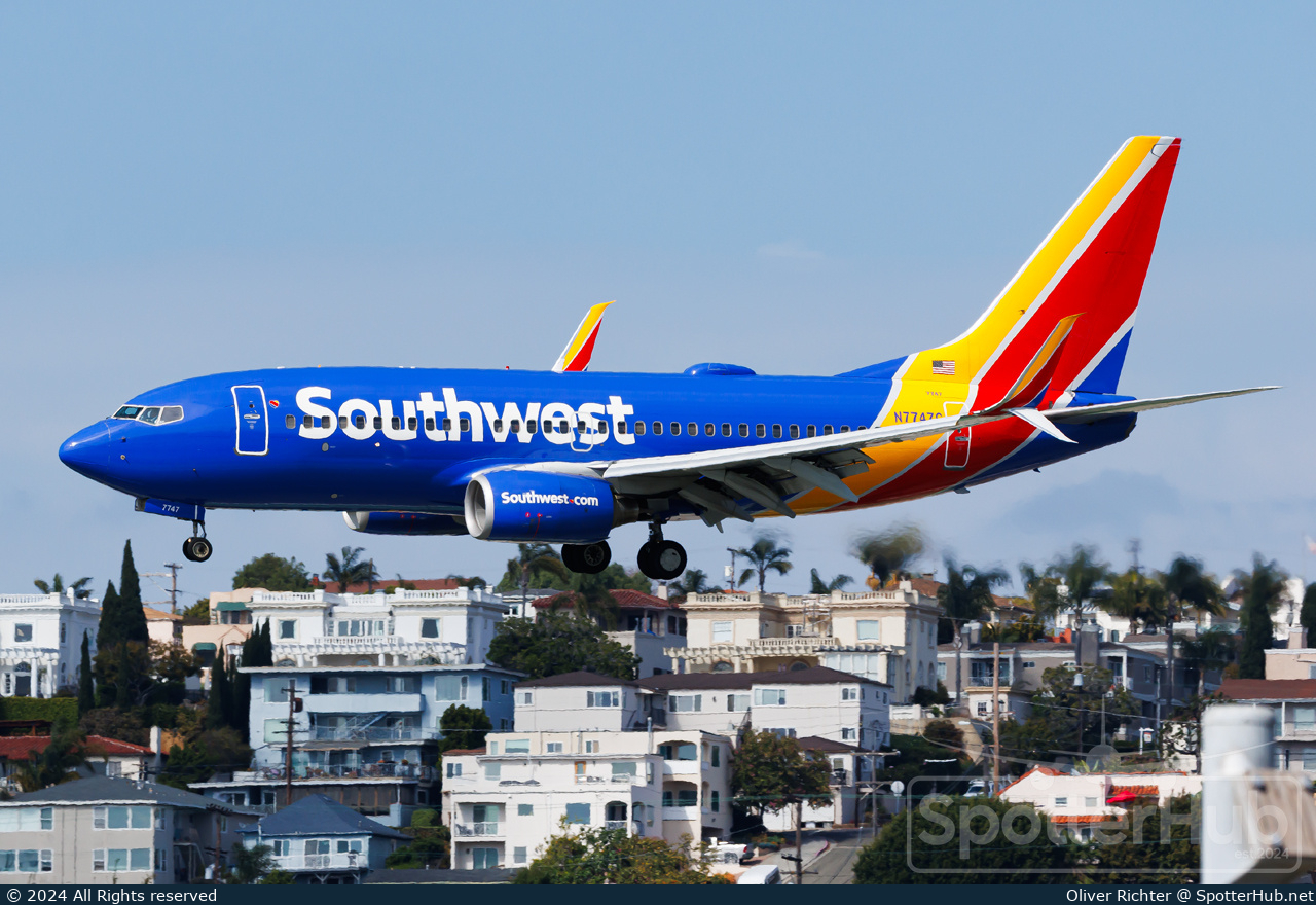 Photo of N7747C - Boeing 737-7BD operated by Southwest Airlines