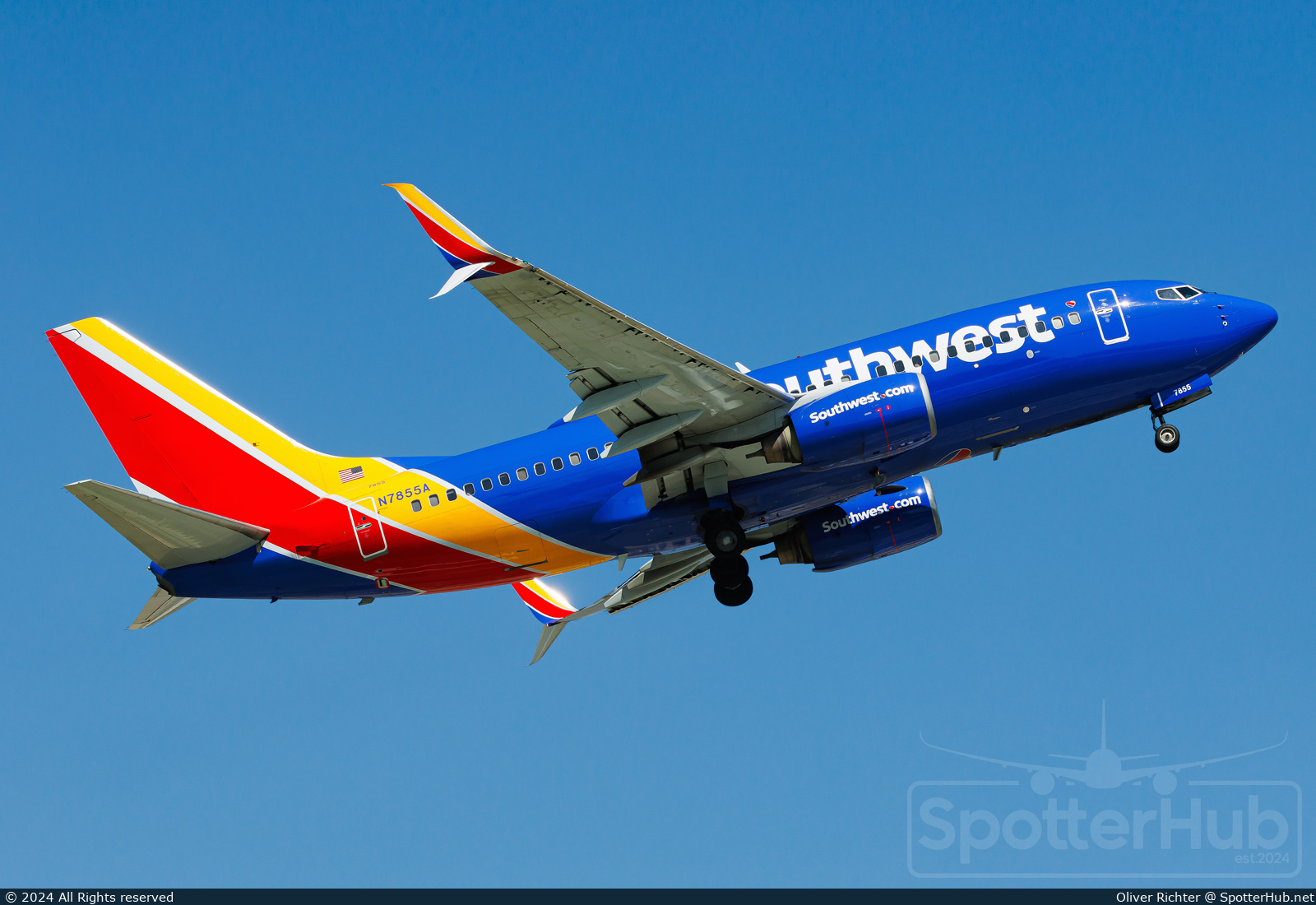 Photo of N7855A - Boeing 737-79P operated by Southwest Airlines