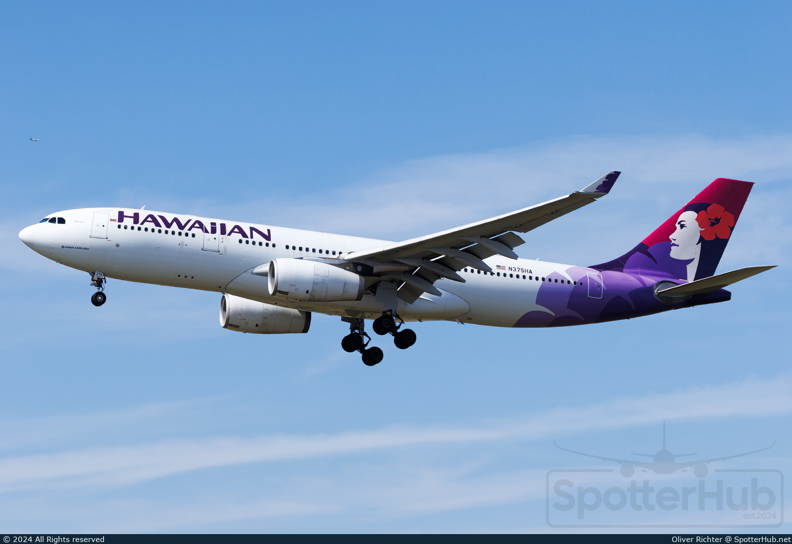Photo of N375HA - Airbus A330-243 operated by Hawaiian Airlines