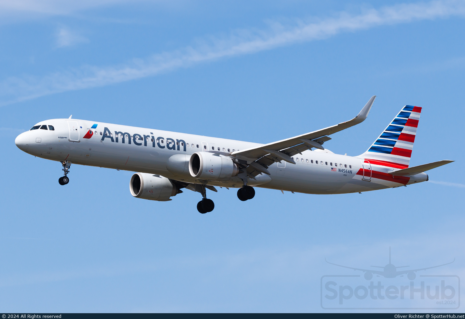 Photo of N456AN - Airbus A321-253NX operated by American Airlines