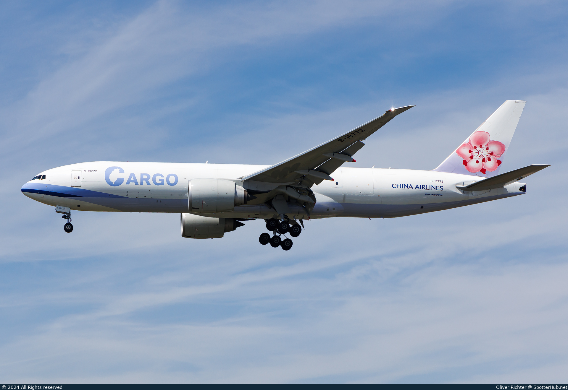 Photo of B-18772 - Boeing 777-F operated by China Airlines Cargo