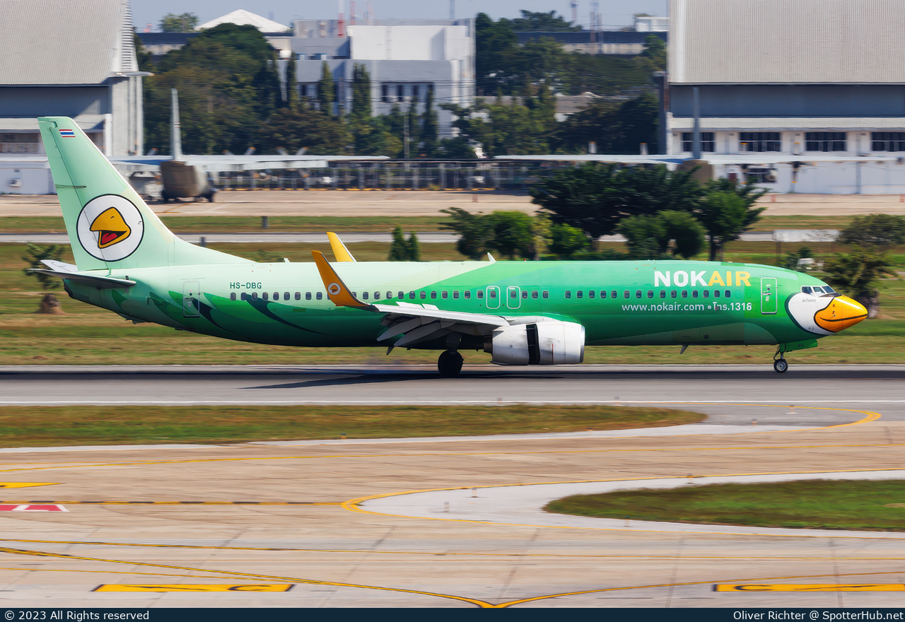 Photo of HS-DBG - Boeing 737-8FH operated by Nok Air