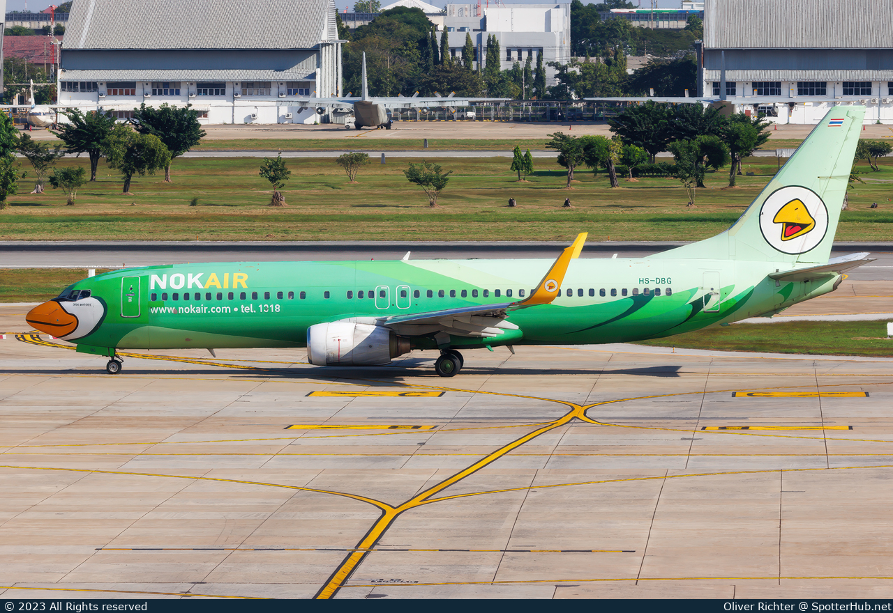 Photo of HS-DBG - Boeing 737-8FH operated by Nok Air