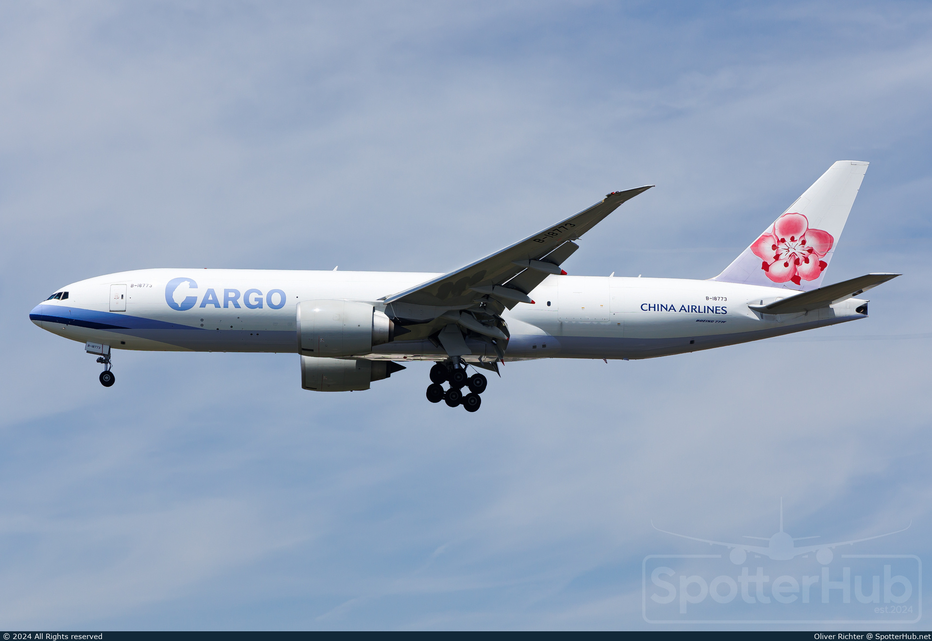 Photo of B-18773 - Boeing 777-F operated by China Airlines Cargo