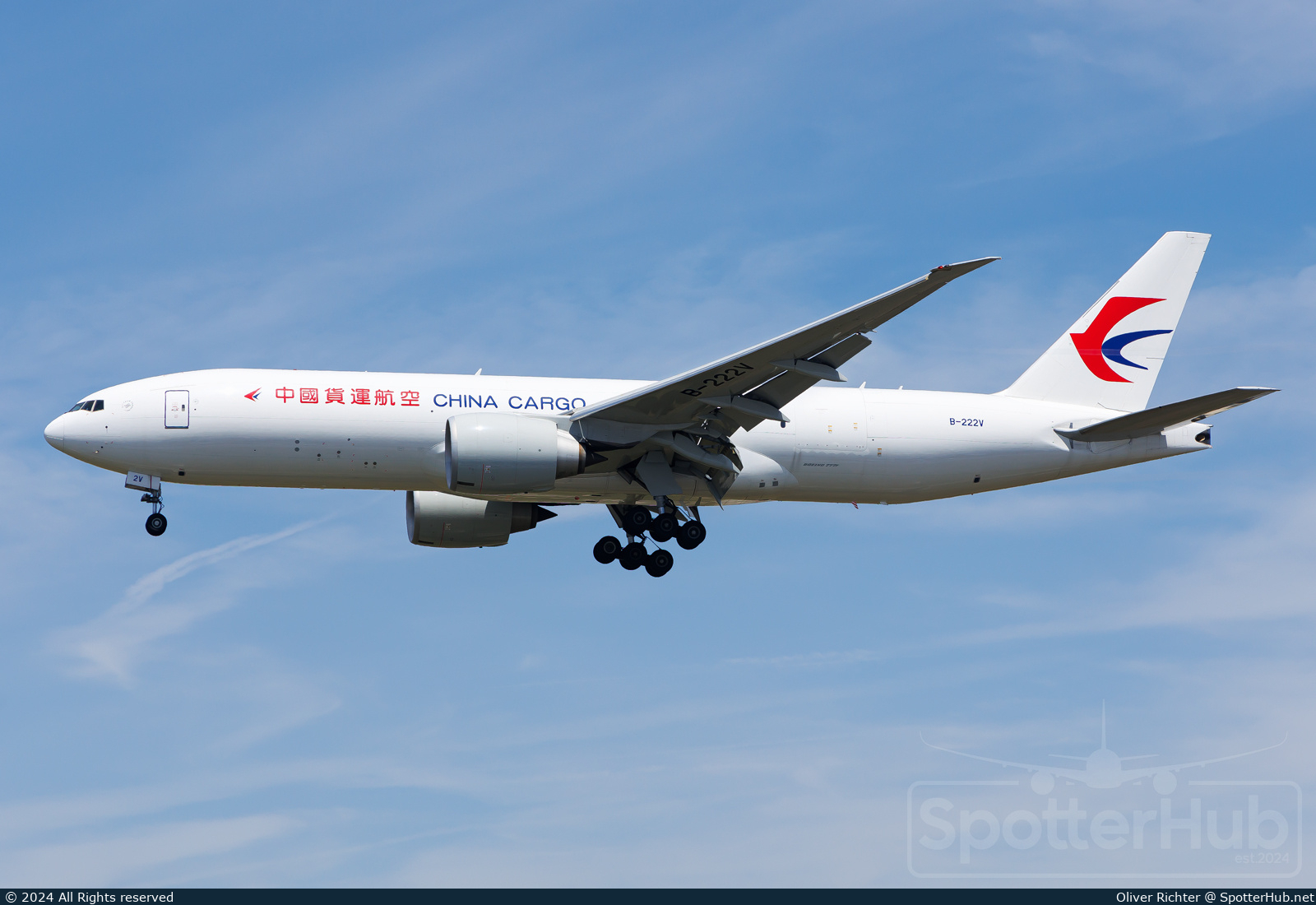 Photo of B-222V - Boeing 777-F operated by China Cargo Airlines