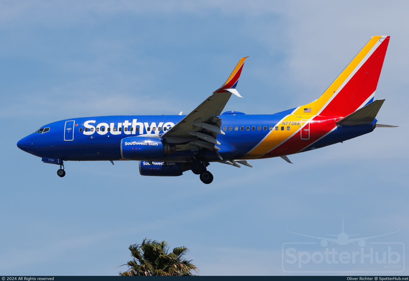 Photo of N7738A - Boeing 737-7BD operated by Southwest Airlines