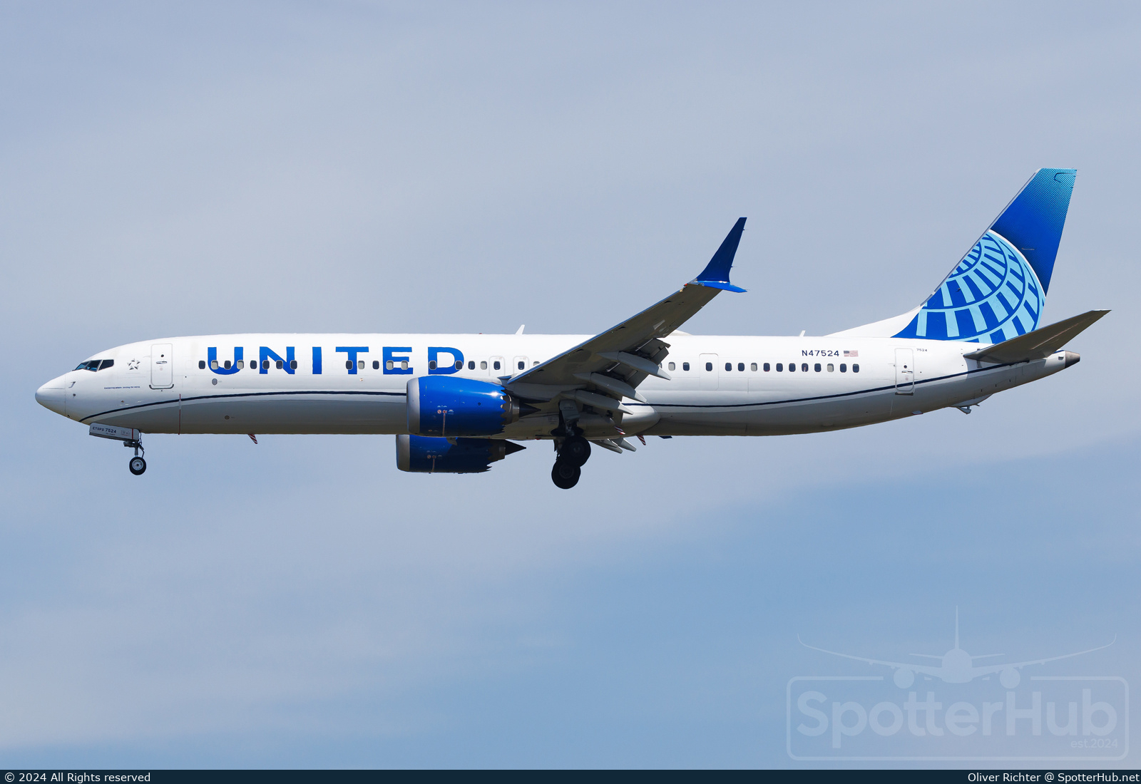 Photo of N47524 - Boeing 737 MAX 9 operated by United Airlines