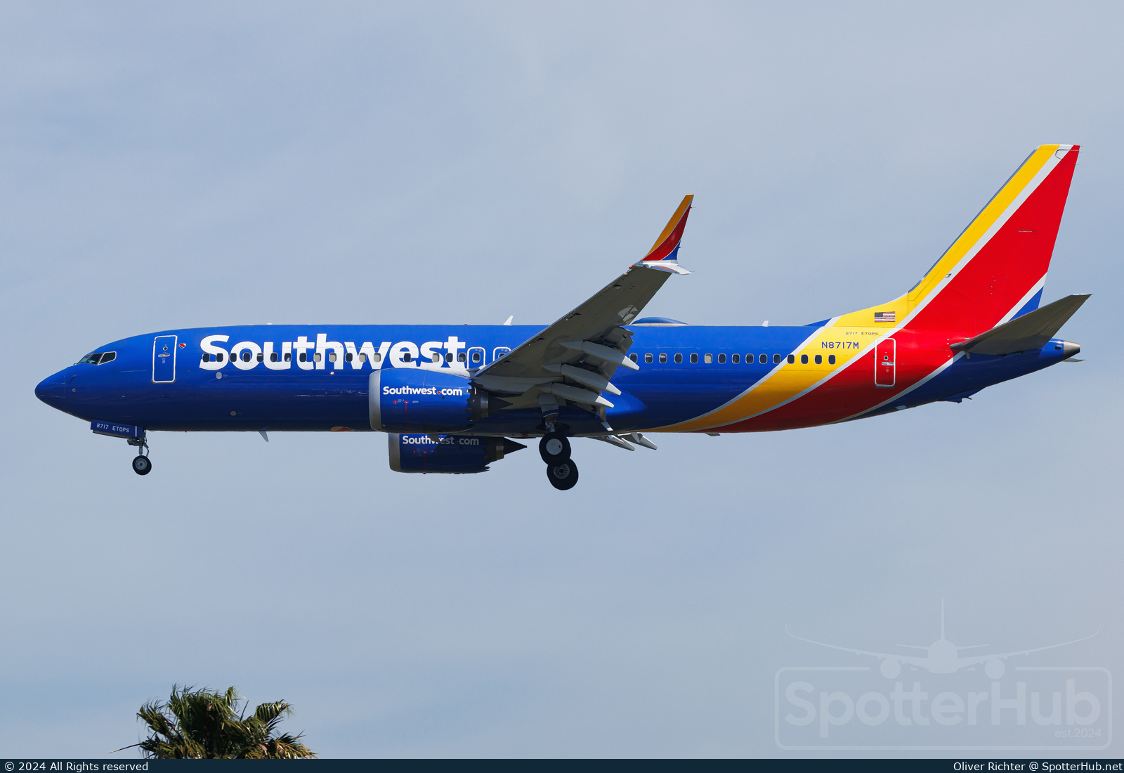 Photo of N8717M - Boeing 737 MAX 8 operated by Southwest Airlines
