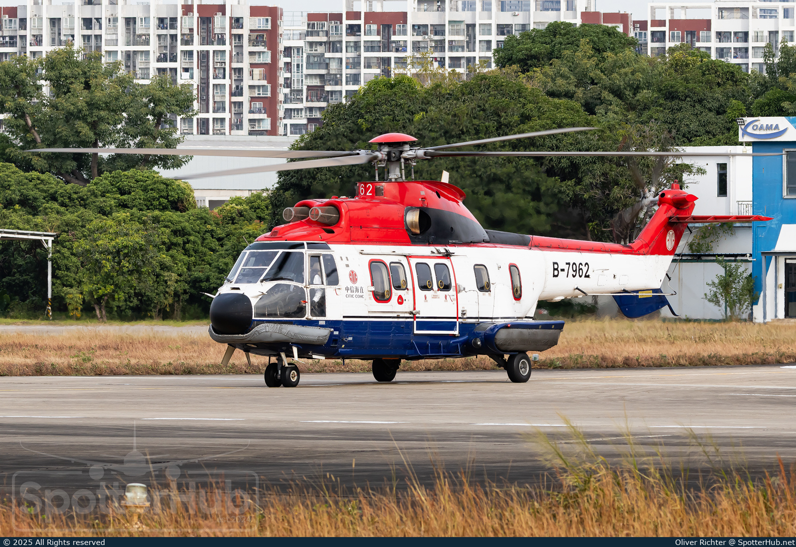 Photo of B-7962 - Aérospatiale AS332L1 Super Puma operated by CITIC Offshore Helicopter