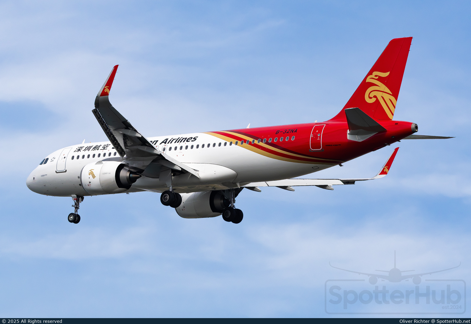 Photo of B-32NA - Airbus A320-251N operated by Shenzhen Airlines