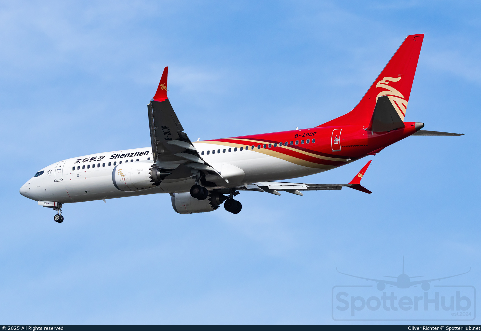 Photo of B-20DP - Boeing 737 MAX 8 operated by Shenzhen Airlines