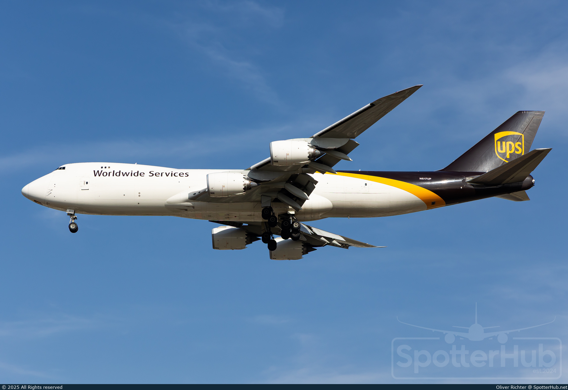 Photo of N617UP - Boeing 747-8F operated by UPS United Parcel Service